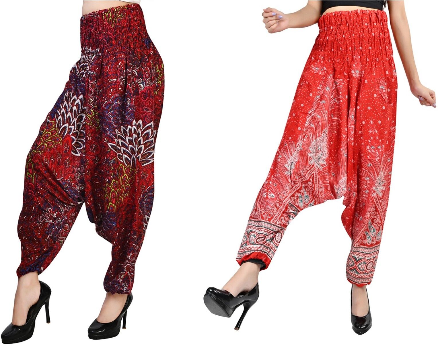 narnari Printed Pure Crepe Women Harem Pants-picture-42