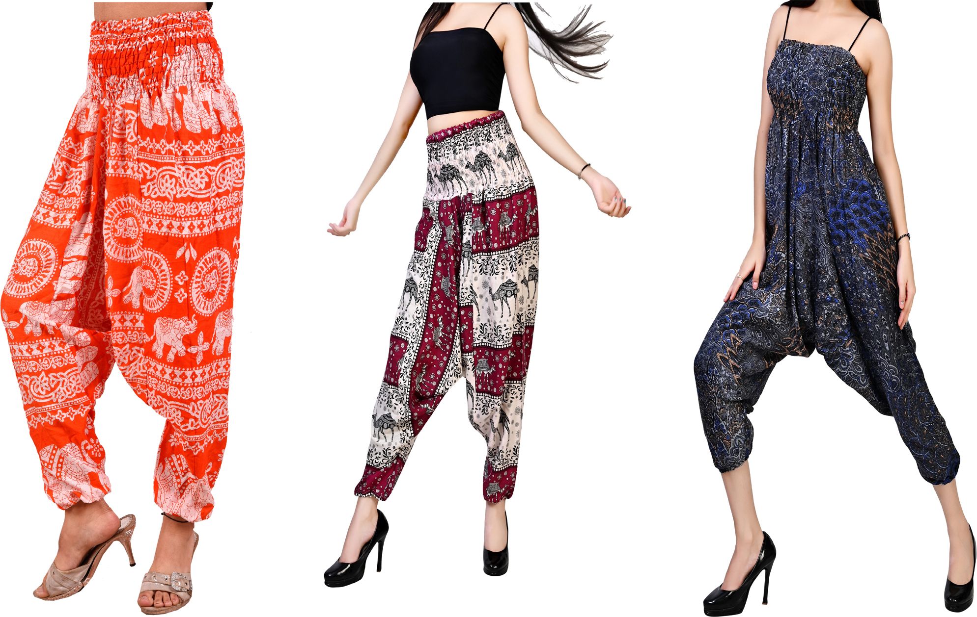 fusfus Printed Rayon, Cotton Women Harem Pants-picture-43