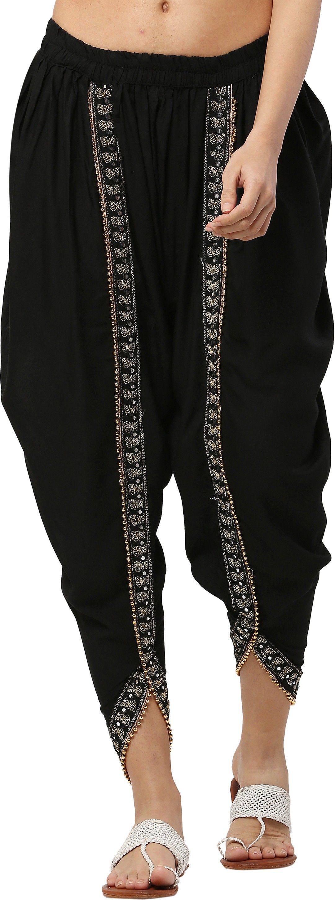aasma creatives Embroidered Rayon Women Harem Pants-picture-12