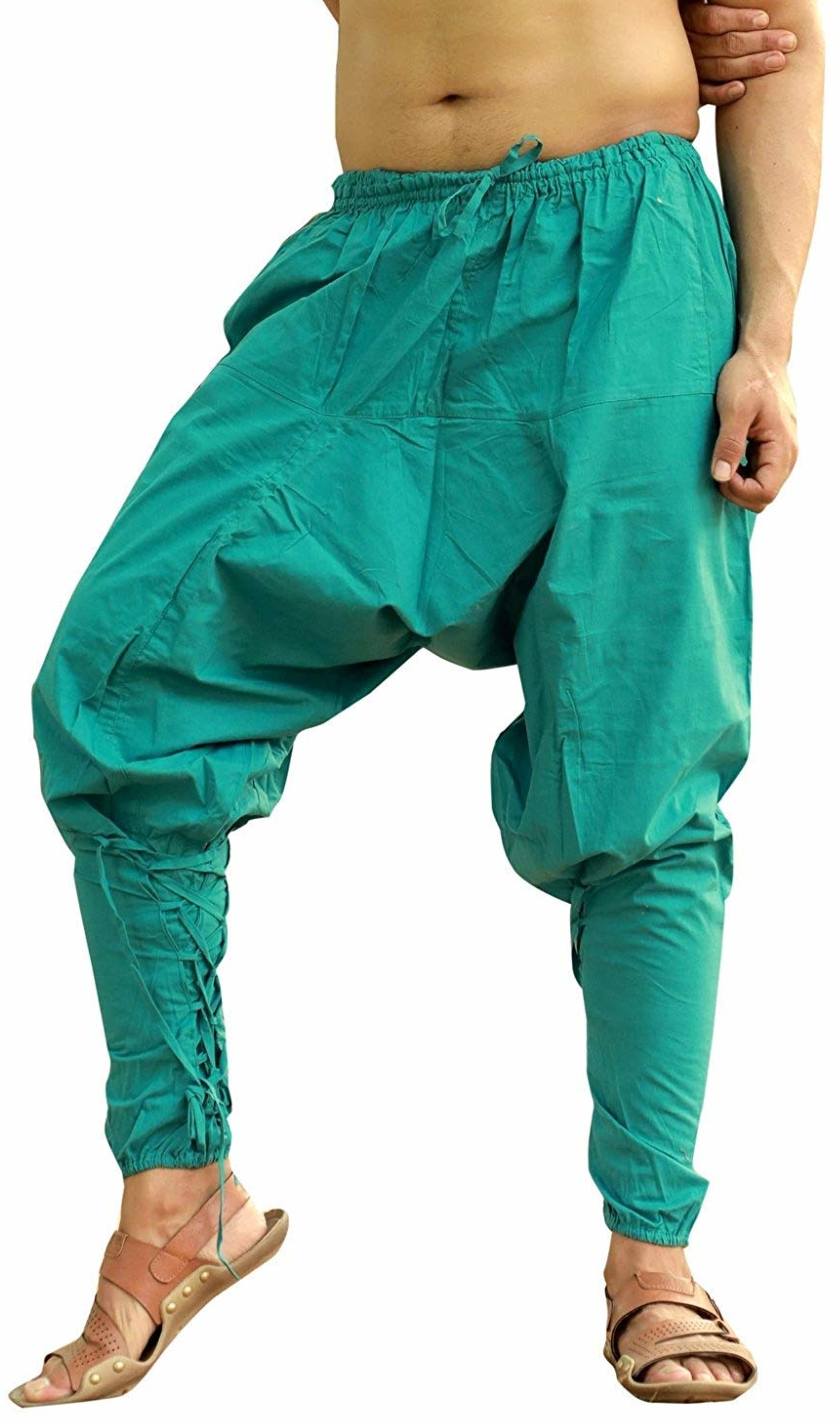 Solid Rayon Men Harem Pants