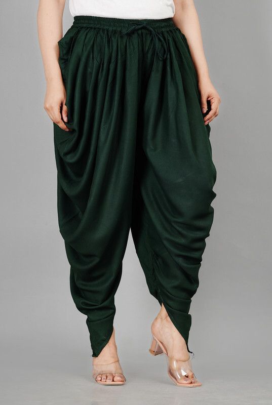Solid Rayon Women Harem Pants
