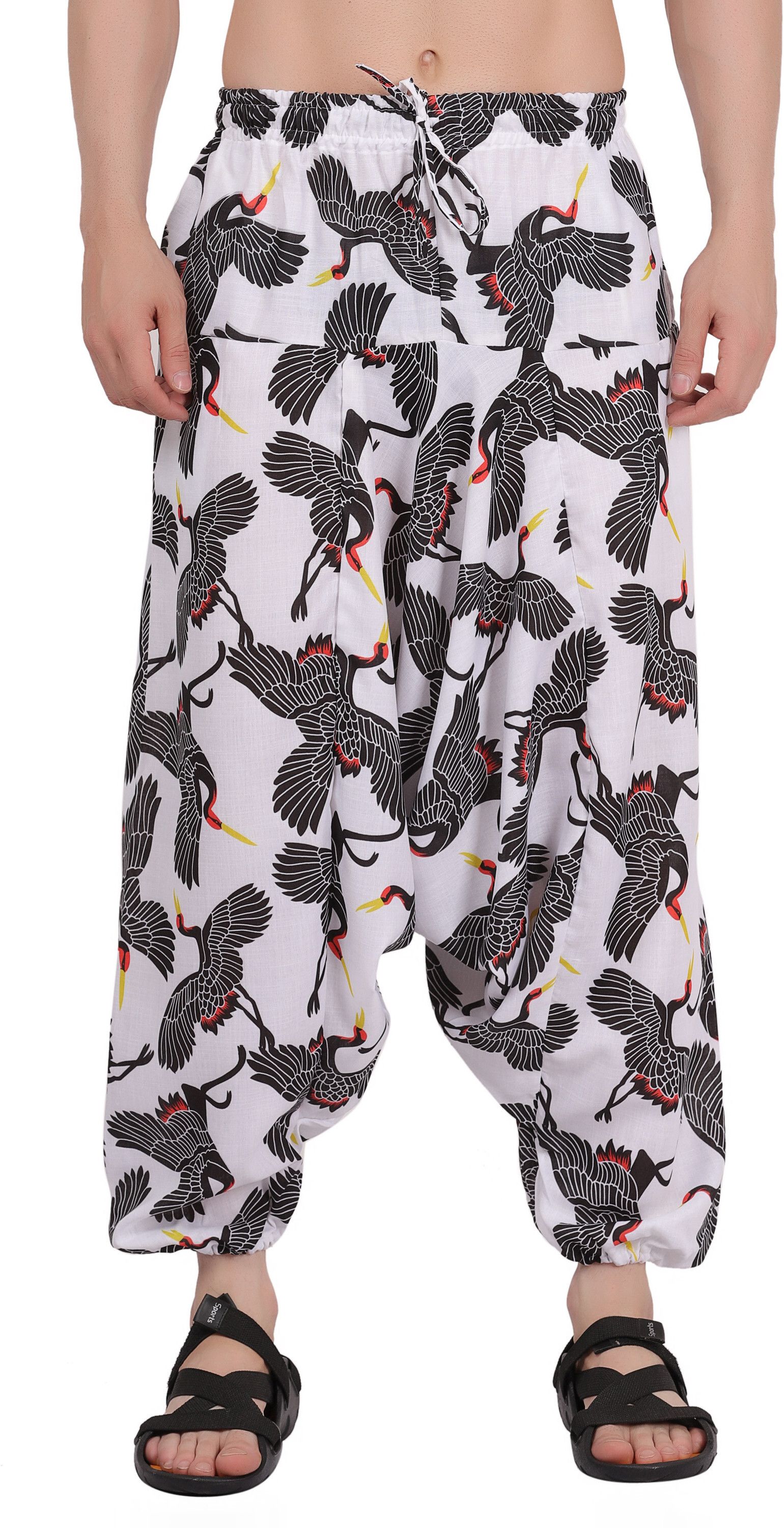 Printed Cotton Men Harem Pants-image-19