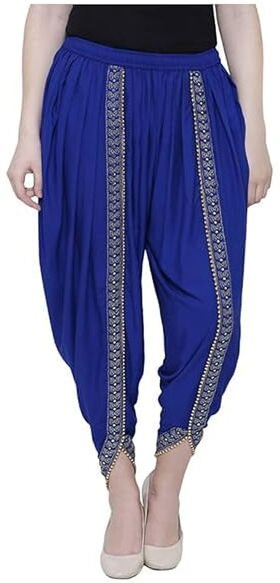 meemaya Embroidered Cotton Women Harem Pants-picture-41