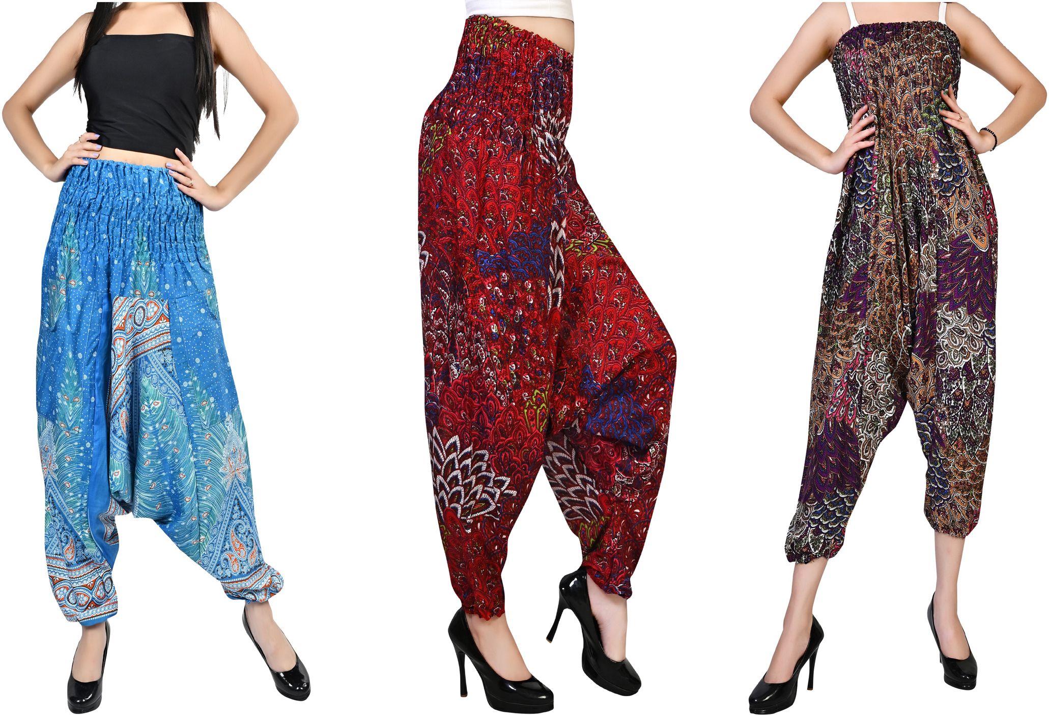 fusfus Printed Rayon, Cotton Women Harem Pants-picture-42