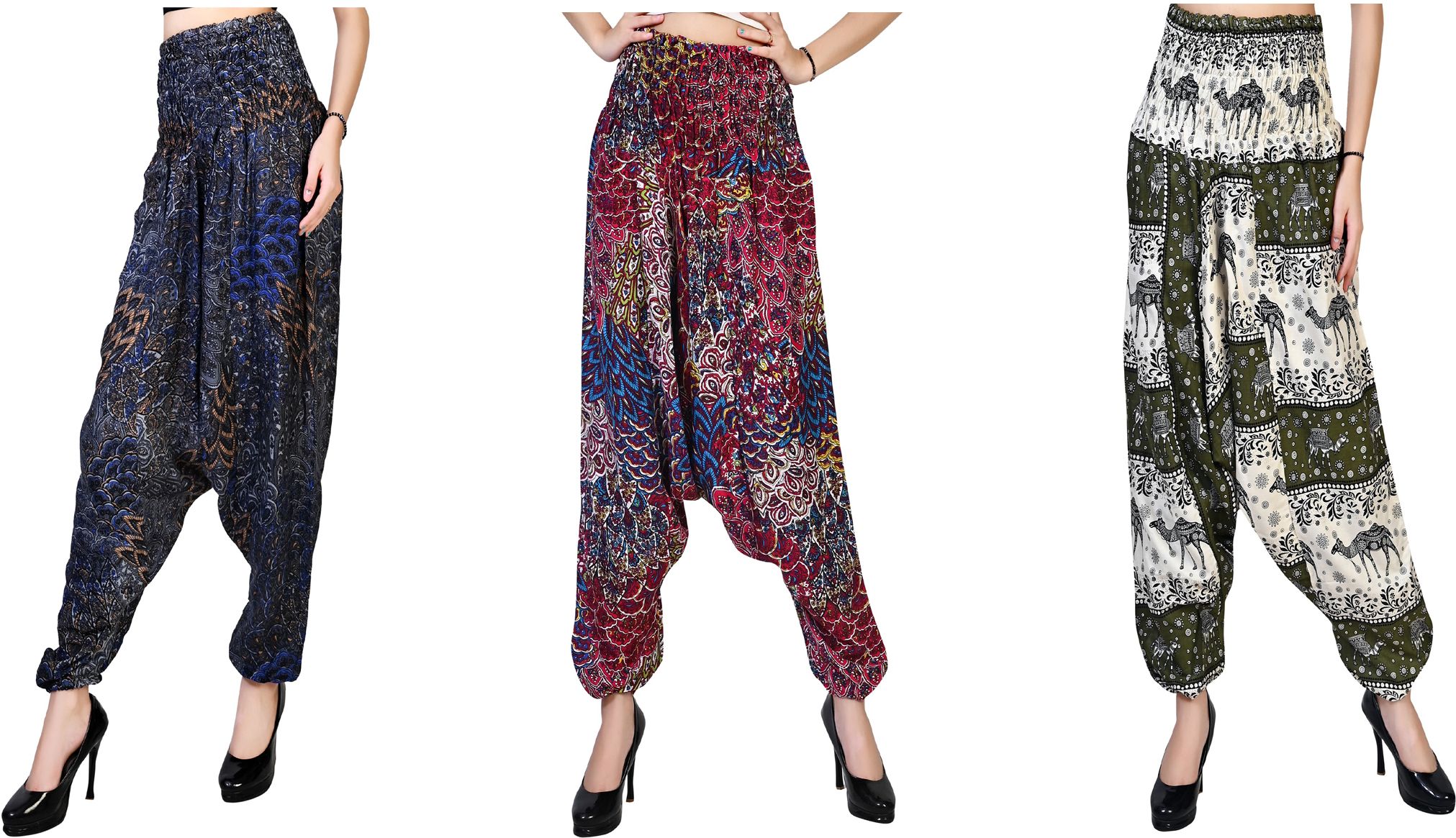 narnari Printed Rayon Women Harem Pants-picture-22