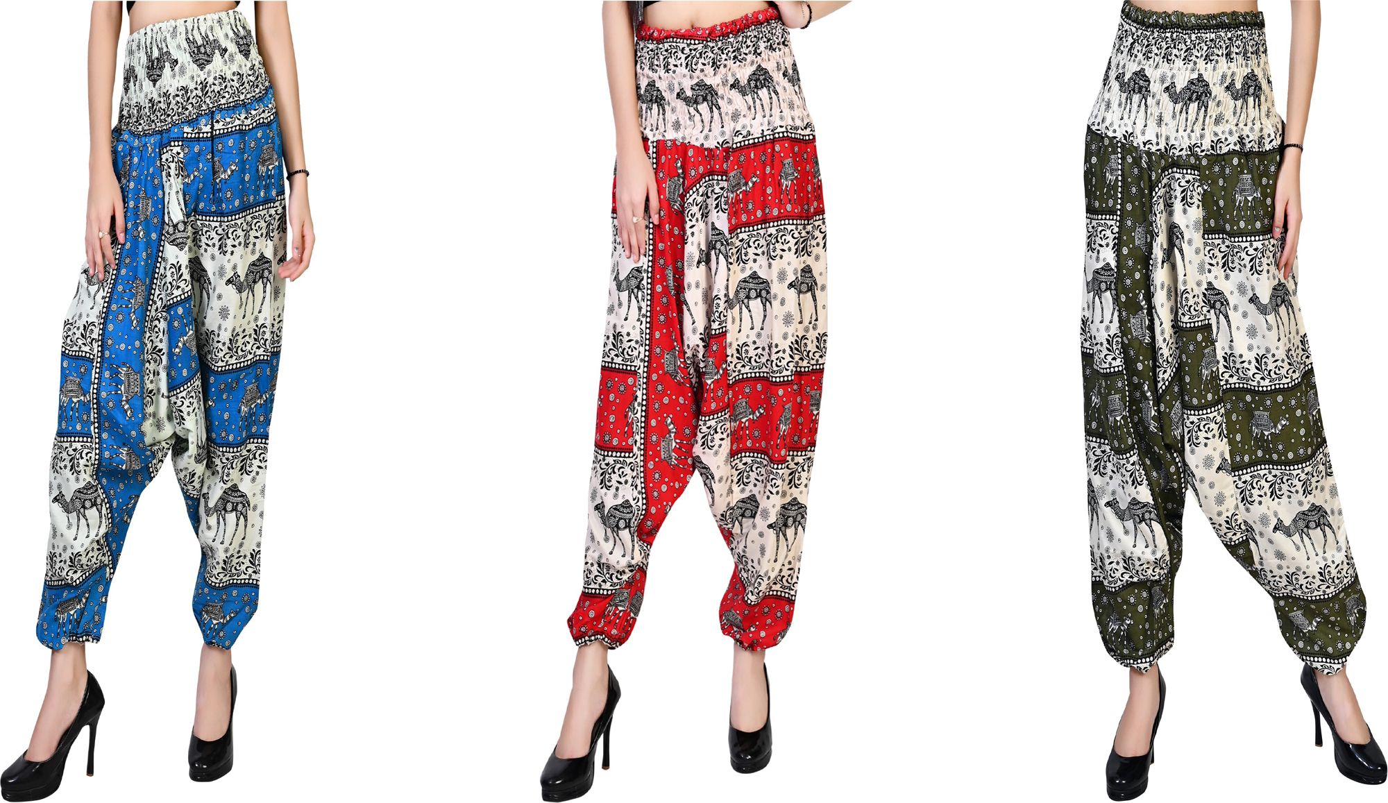 narnari Printed Rayon Women Harem Pants-picture-12