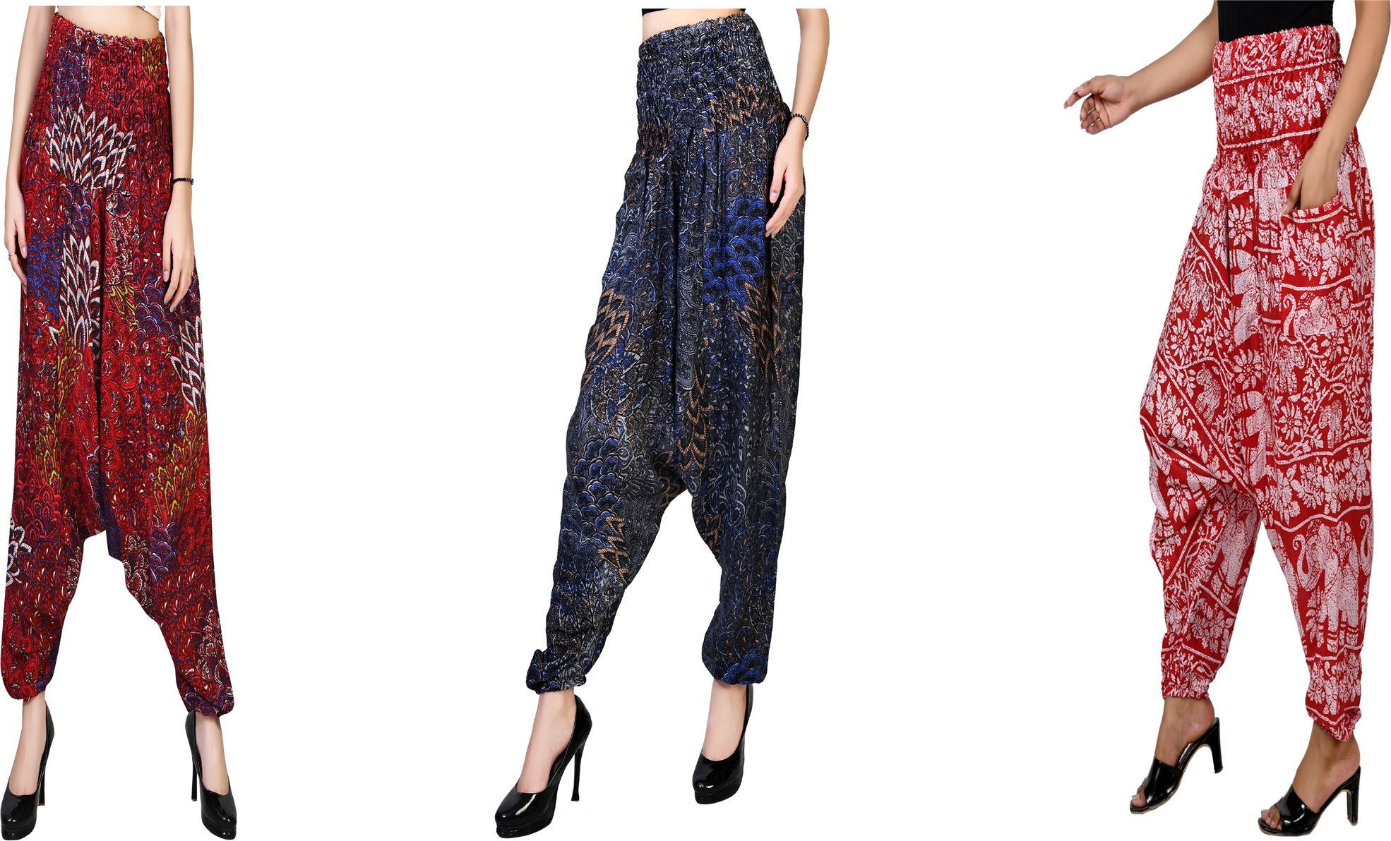 narnari Printed Rayon Women Harem Pants-picture-13
