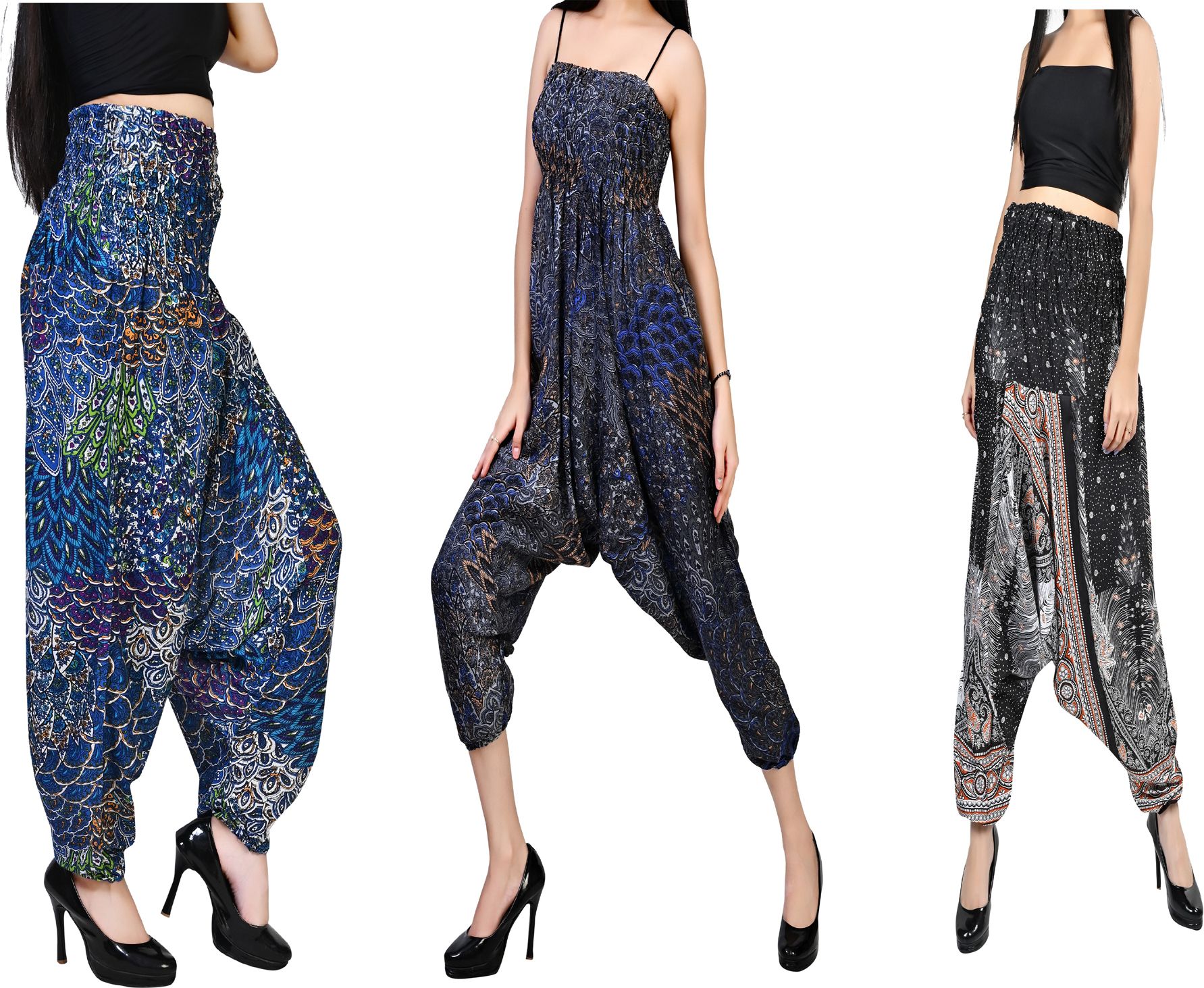 fusfus Printed Rayon, Cotton Women Harem Pants-picture-48