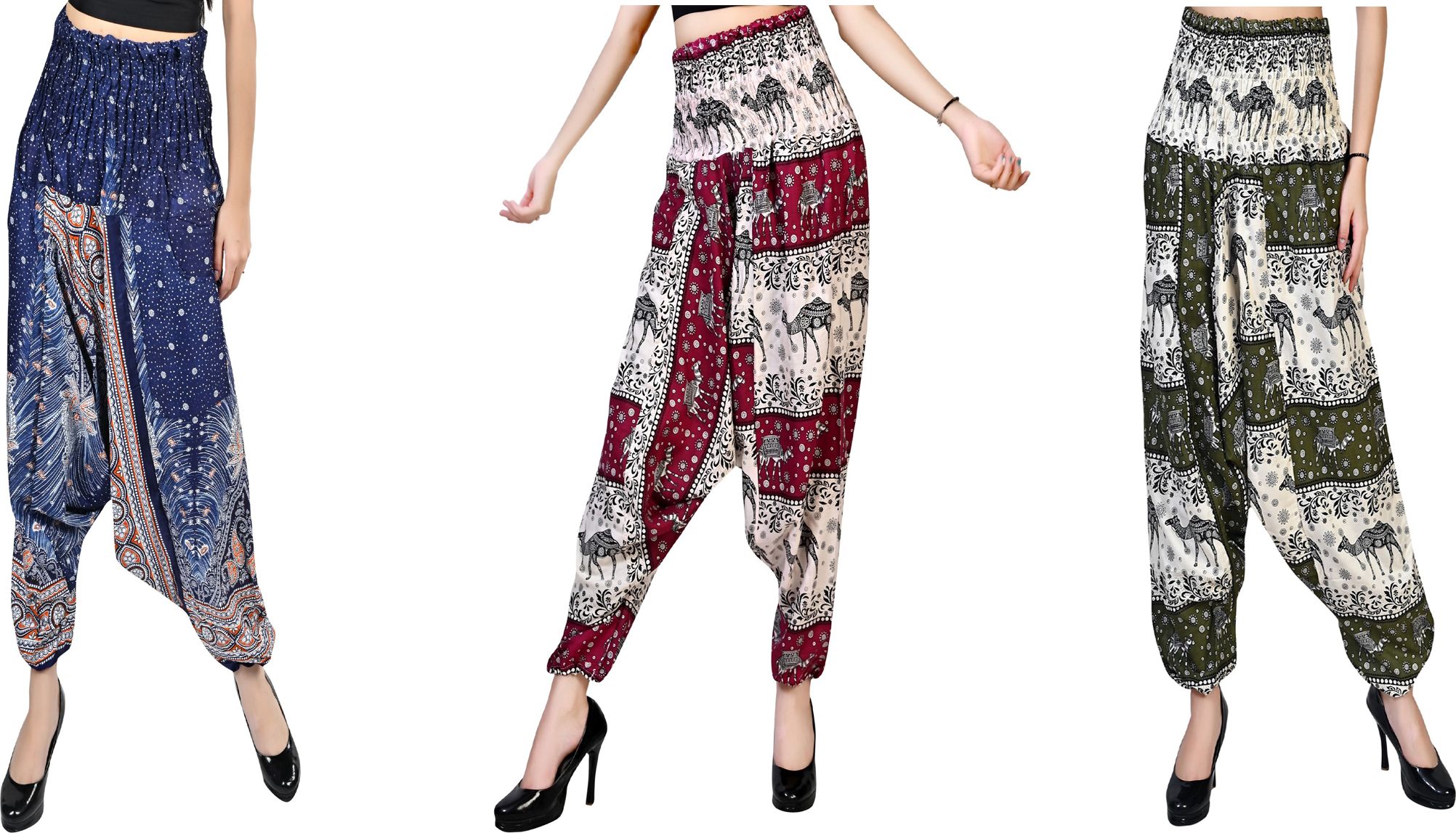narnari Printed Rayon Women Harem Pants-picture-39