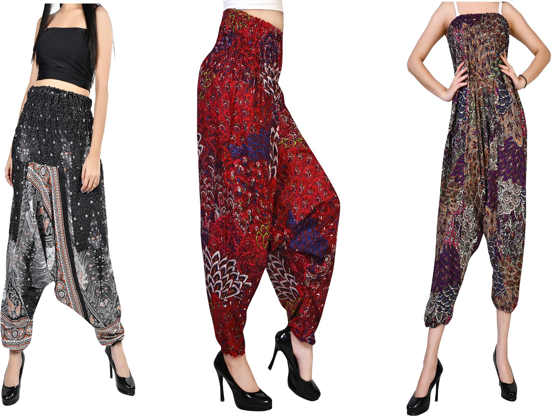fusfus Printed Rayon, Cotton Women Harem Pants-picture-17