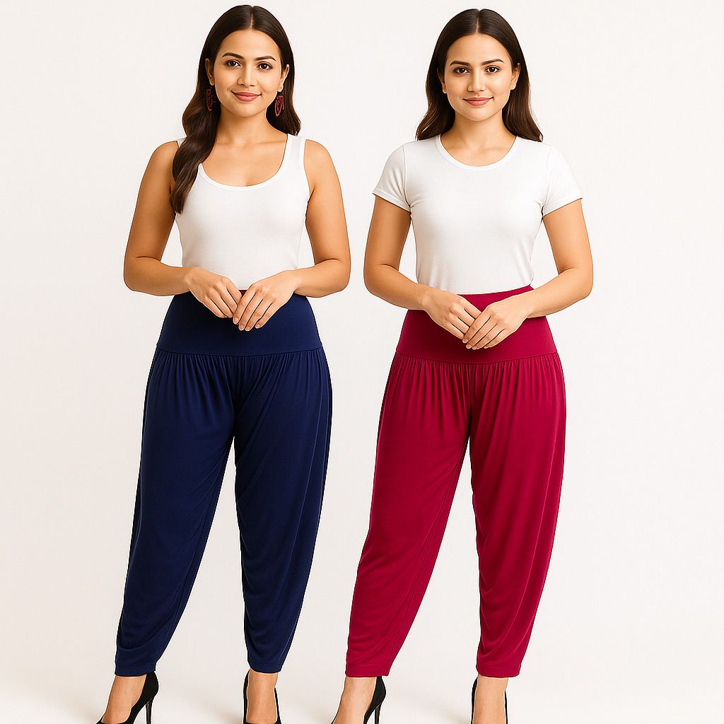 cozyplay Solid Viscose Women Harem Pants-picture-22