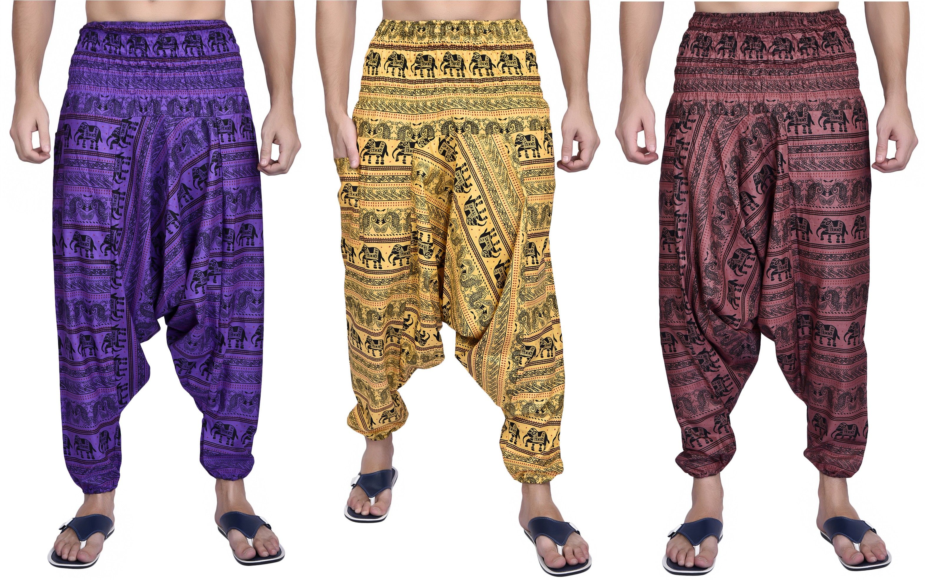 viku Printed Cotton Men Harem Pants-picture-27
