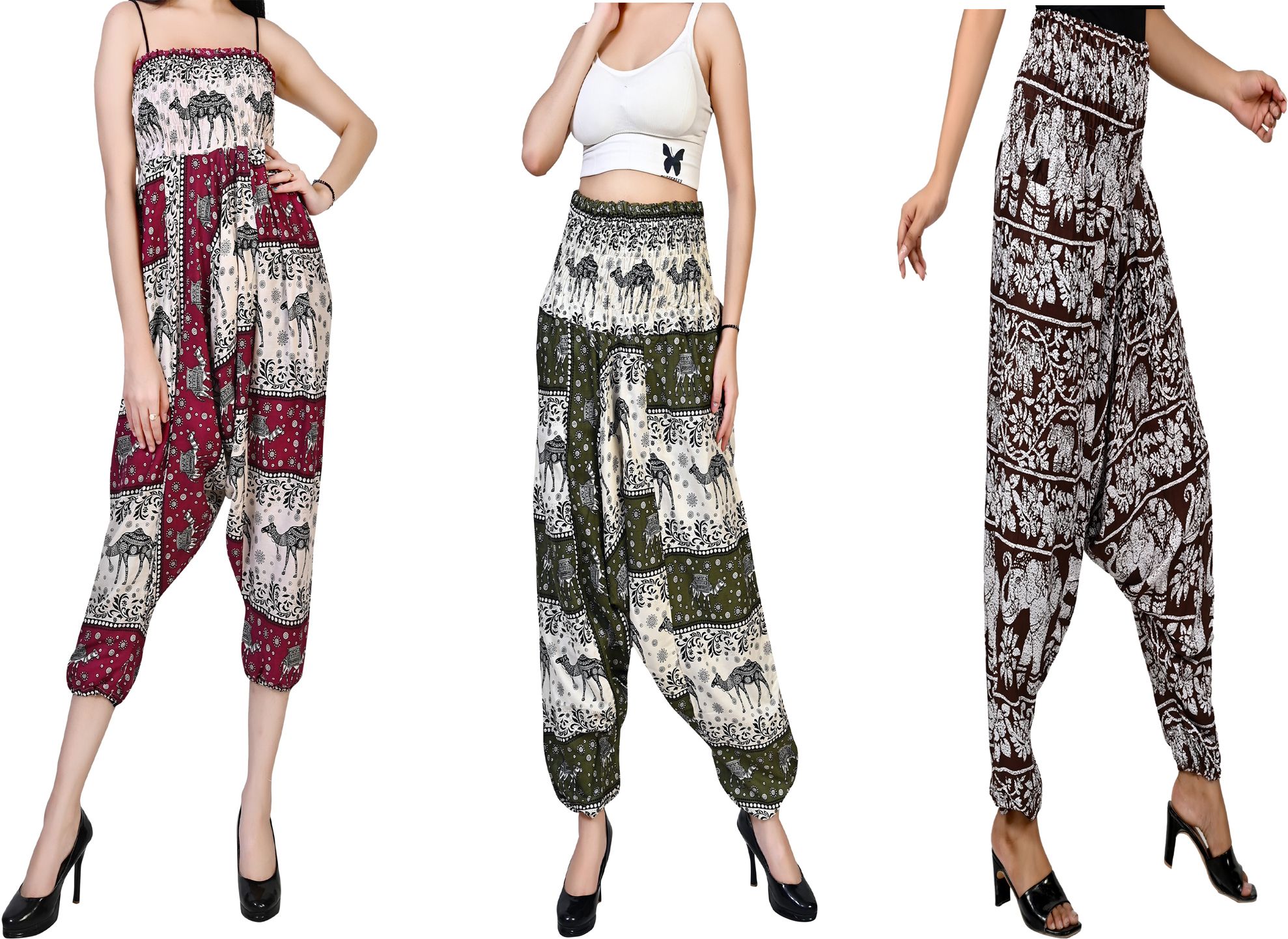 fusfus Printed Rayon, Cotton Women Harem Pants-picture-41