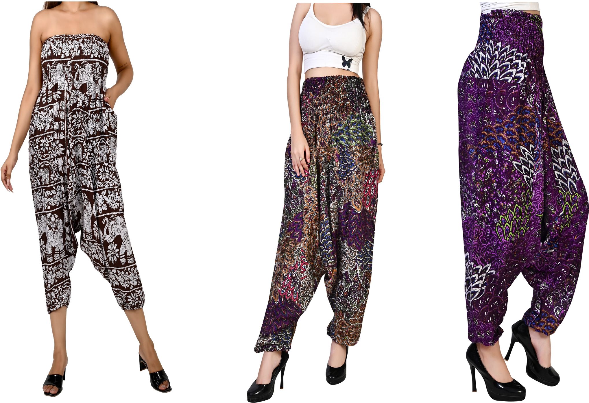 fusfus Printed Rayon, Cotton Women Harem Pants-picture-48