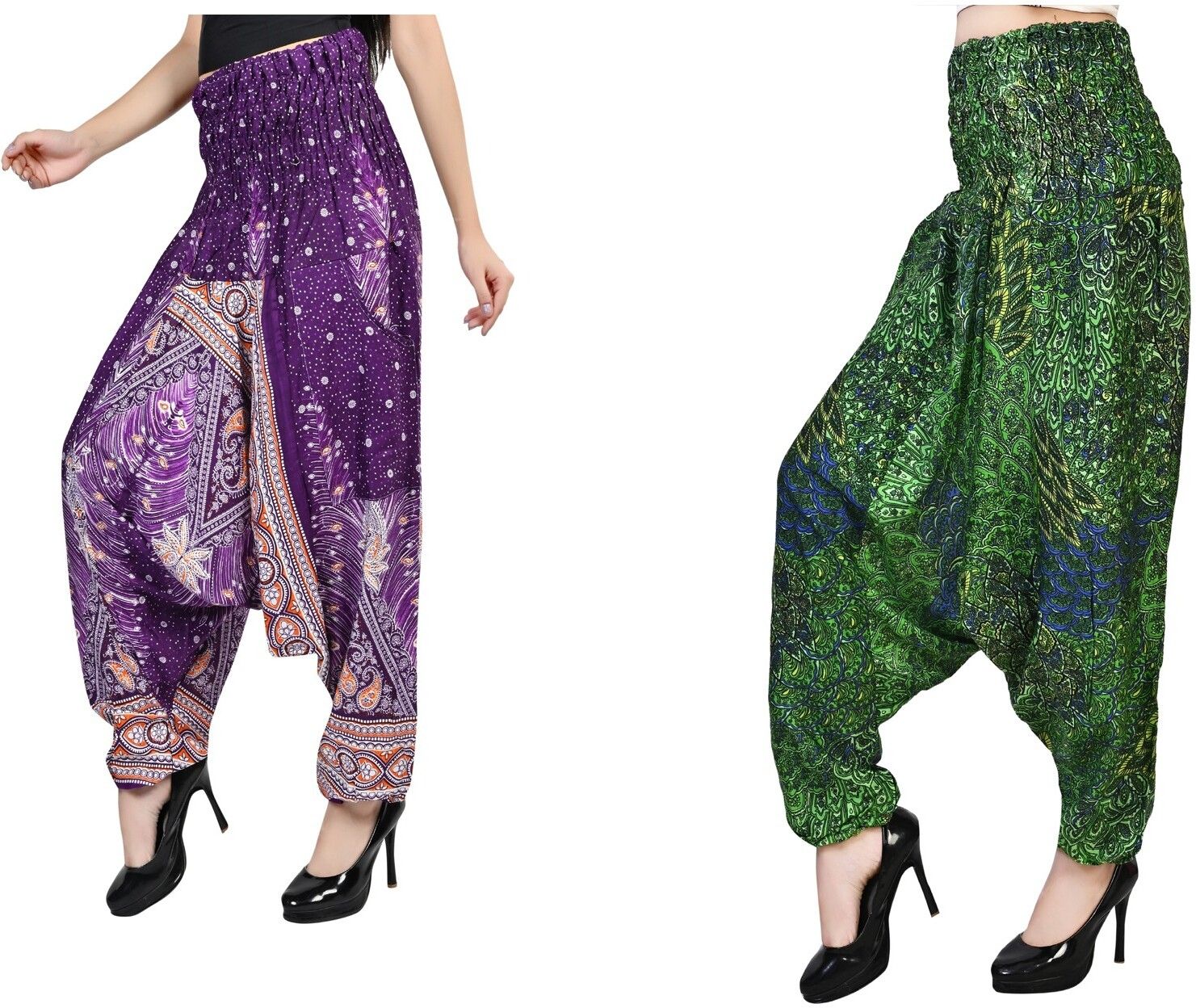 narnari Printed Pure Crepe Women Harem Pants-picture-38