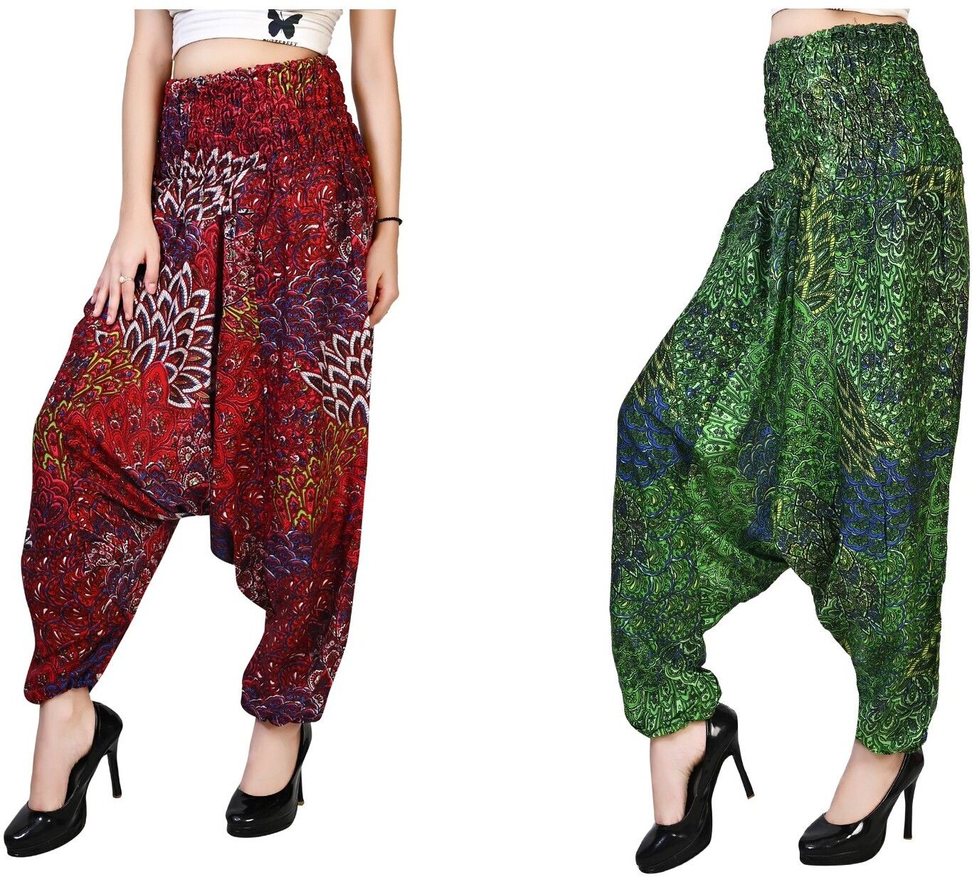 letz dezine Printed Rayon Women Harem Pants-picture-37