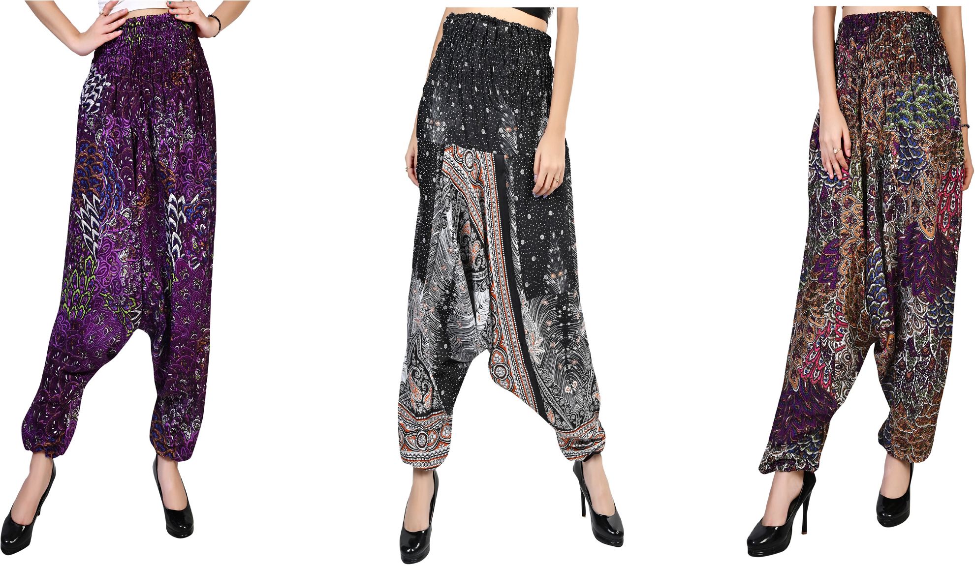 narnari Printed Rayon Women Harem Pants-picture-12