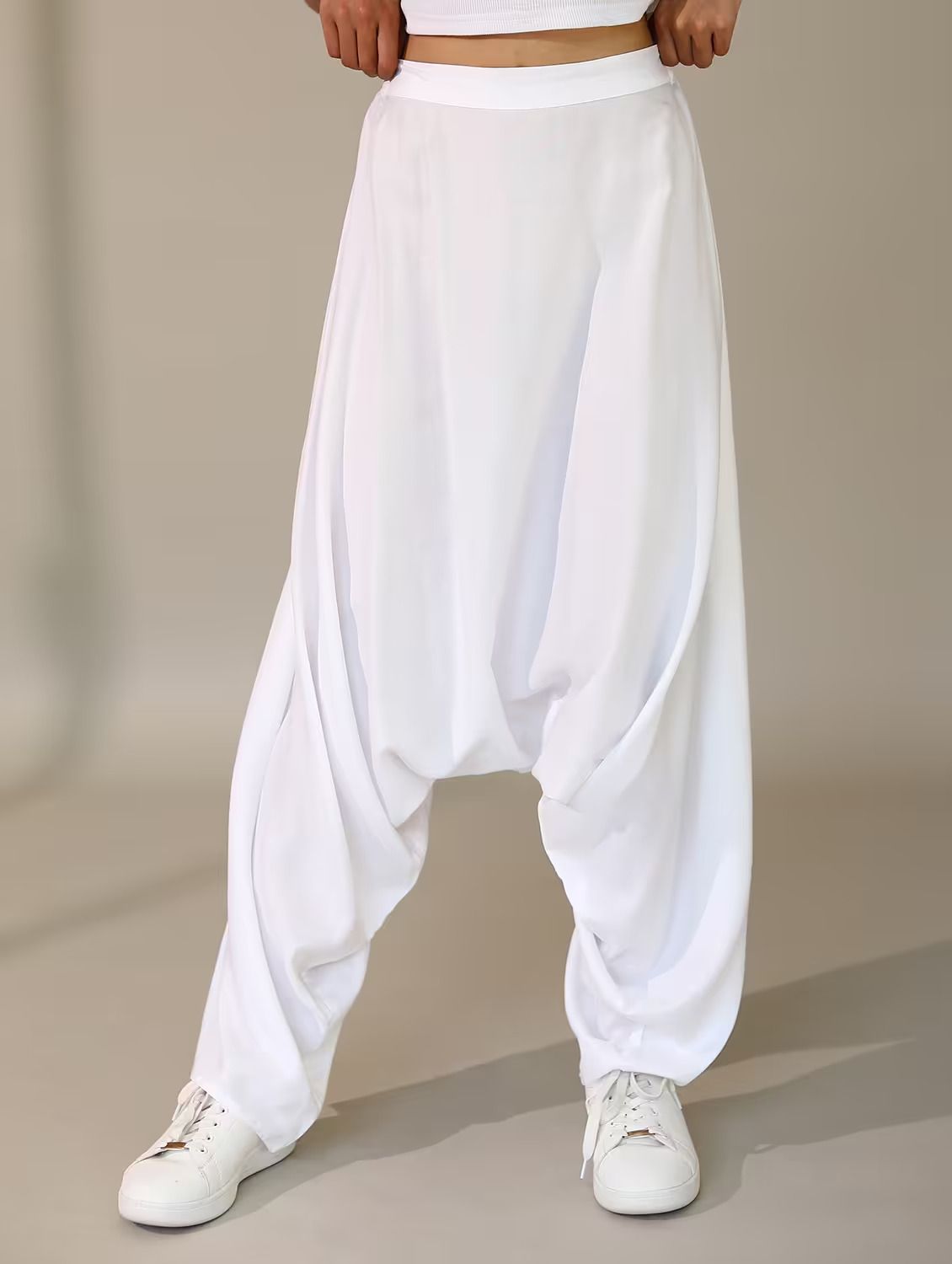 n-gal Solid Rayon Women Harem Pants-picture-26