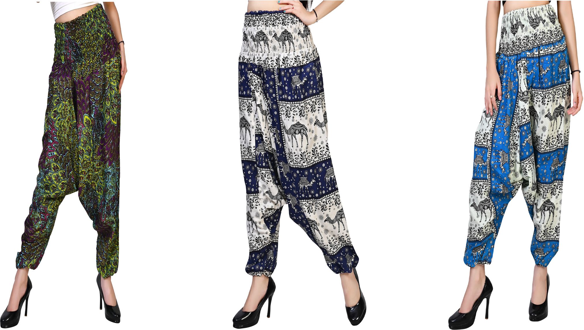 narnari Printed Rayon Women Harem Pants-picture-31
