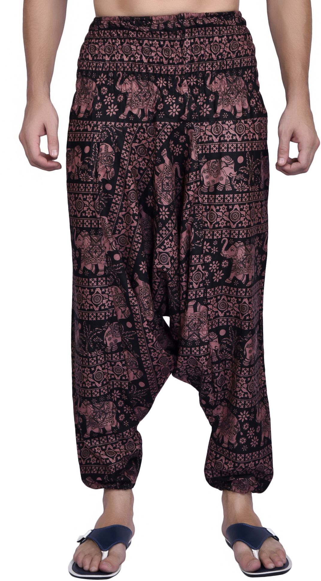 viku Printed Cotton Men Harem Pants-picture-24