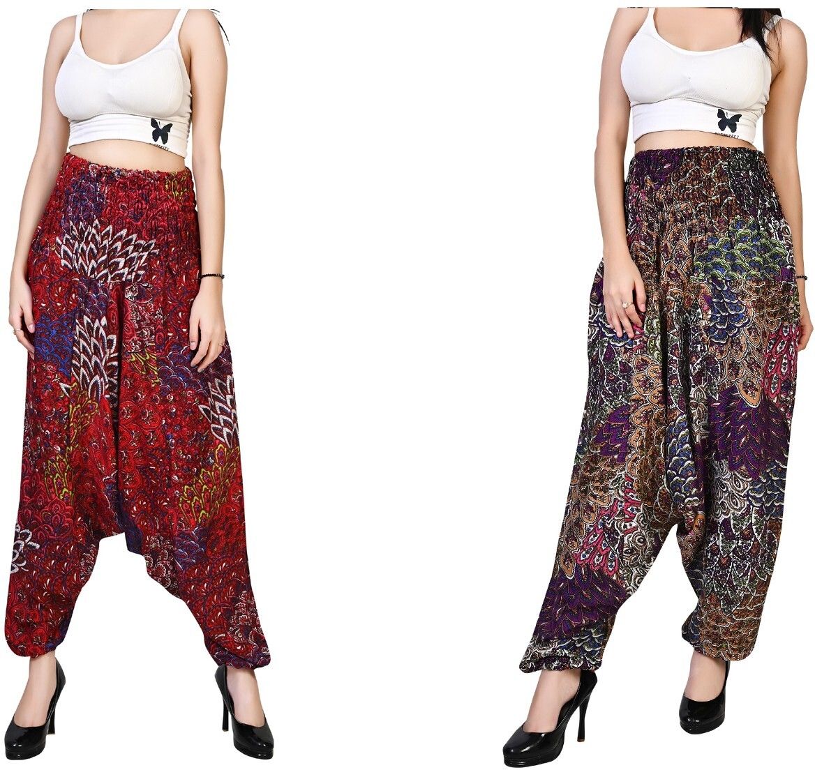 fusfus Printed Rayon Women Harem Pants-picture-35