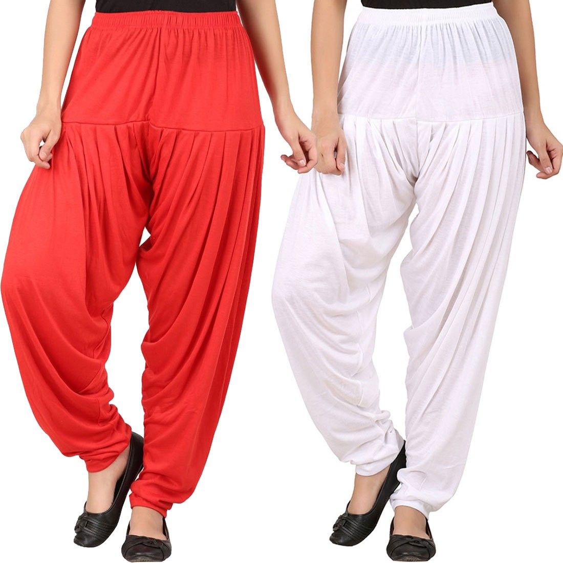 wellfitlook Solid Cotton Viscose Blend Women Harem Pants-picture-18