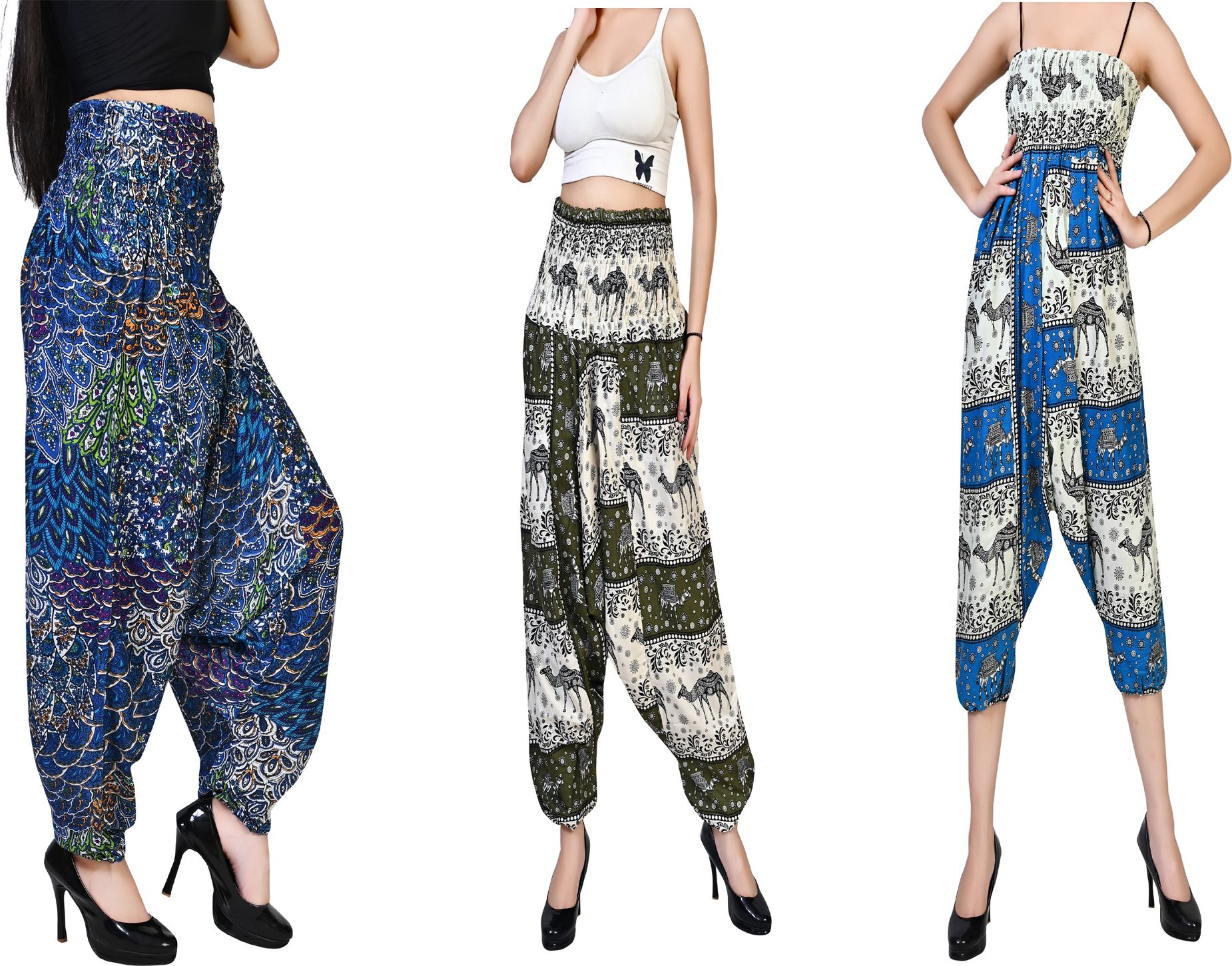 fusfus Printed Rayon, Cotton Women Harem Pants-picture-1