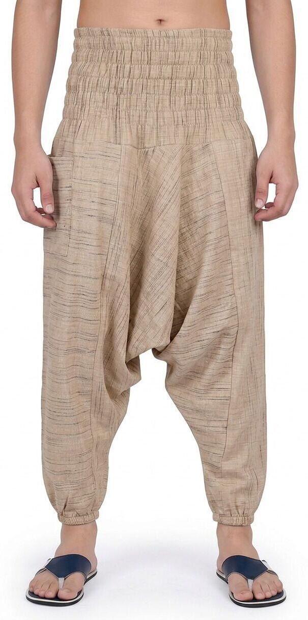 viku Striped Cotton Men Harem Pants-picture-11