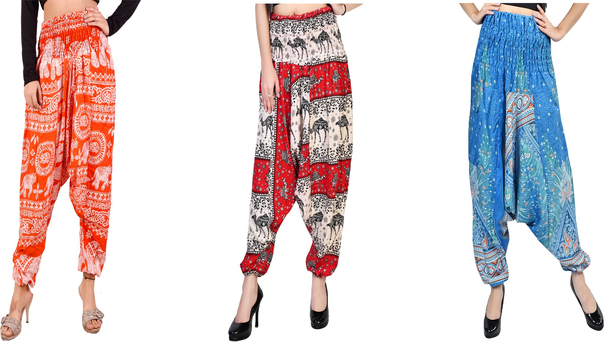 narnari Printed Rayon Women Harem Pants-picture-16