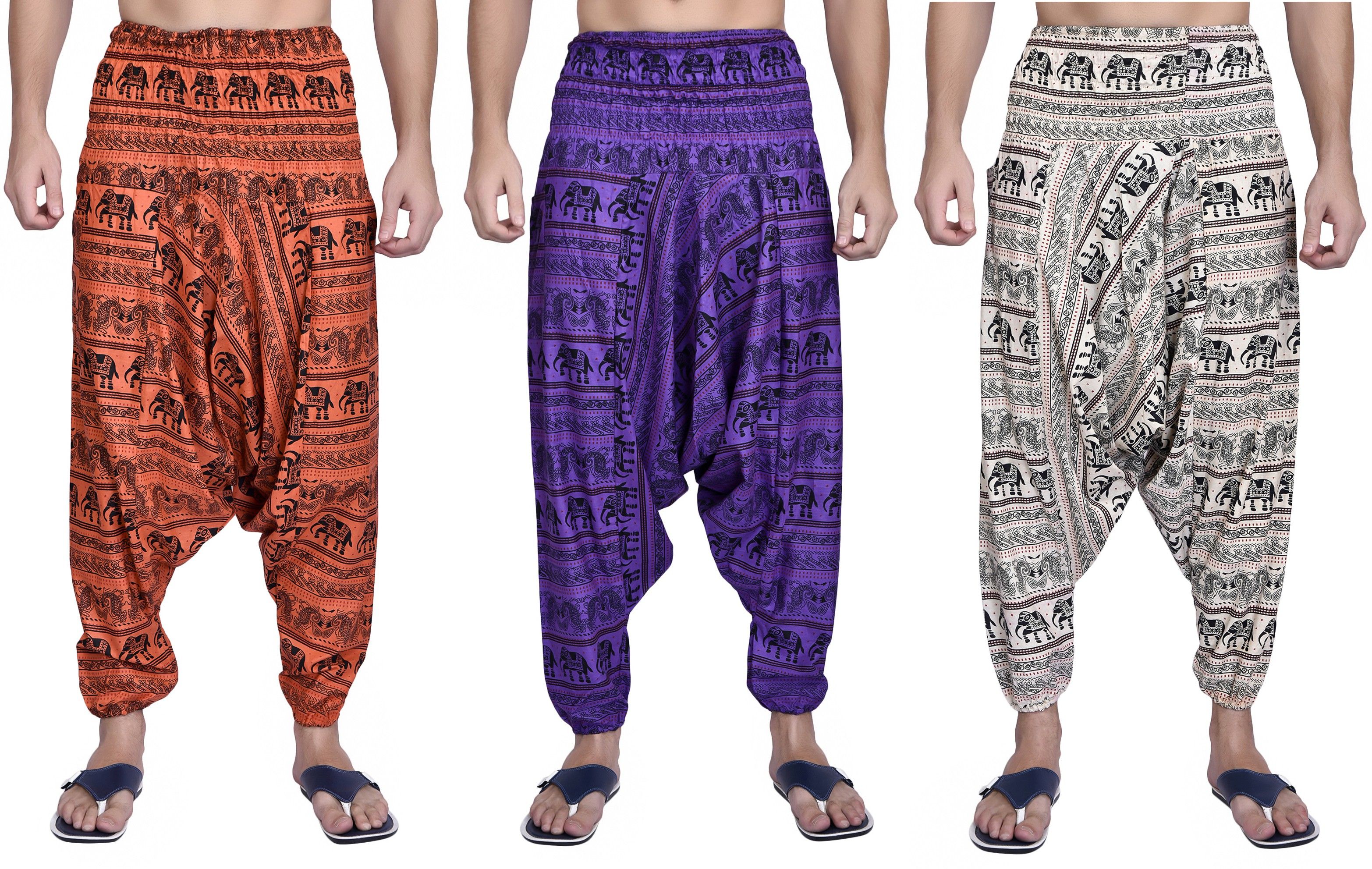 viku Printed Cotton Men Harem Pants-picture-24