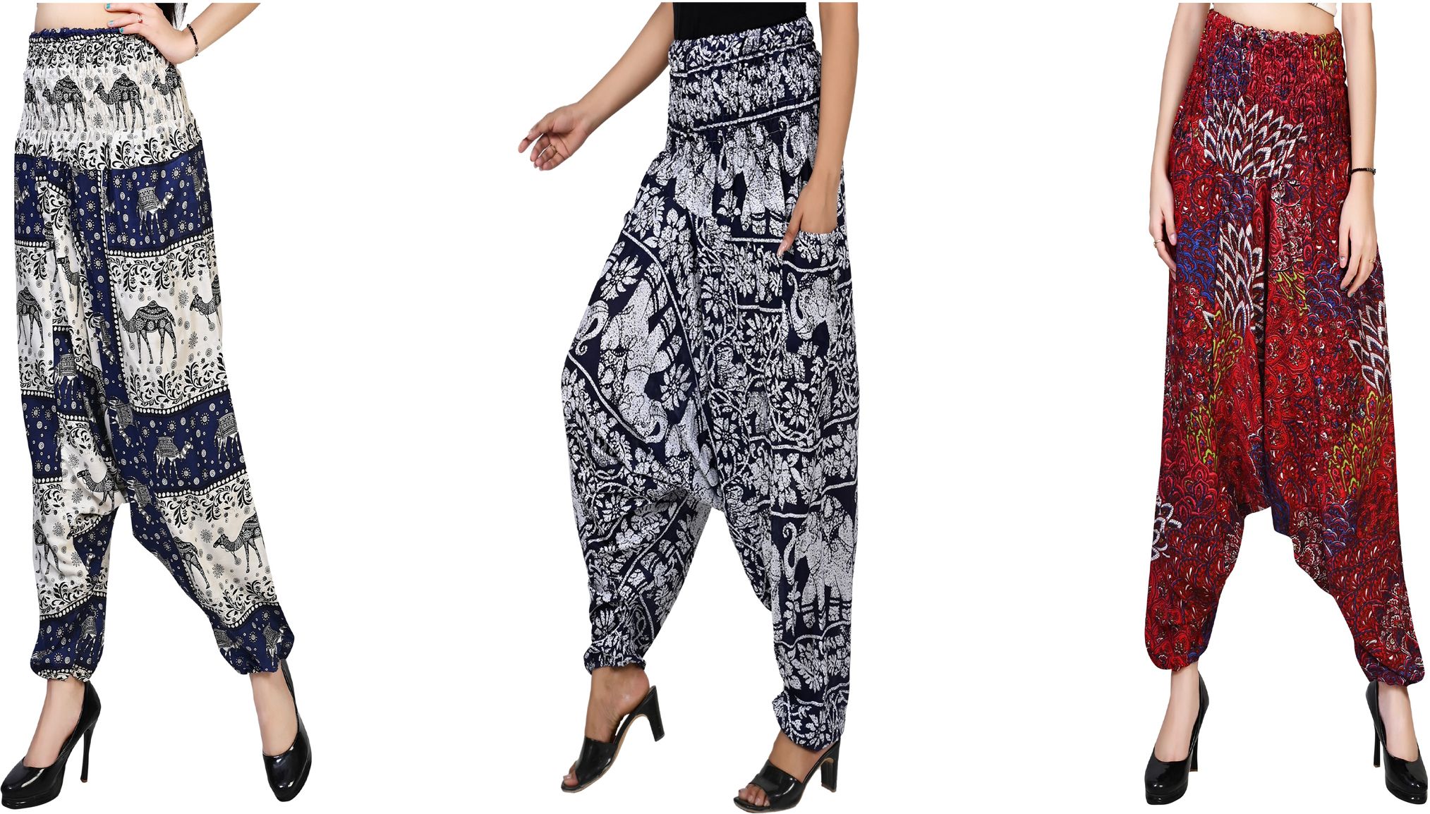 narnari Printed Rayon Women Harem Pants-picture-34