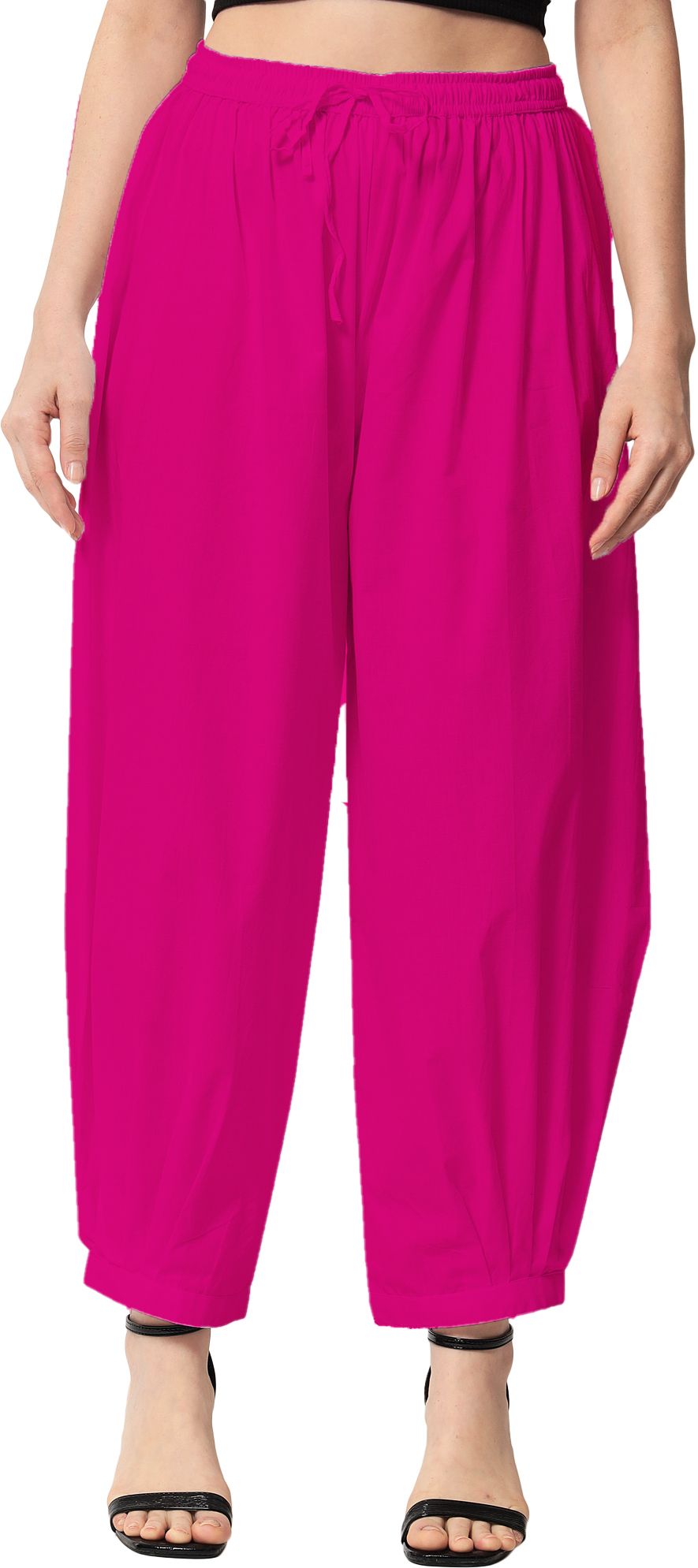 Solid Cotton Women Harem Pants