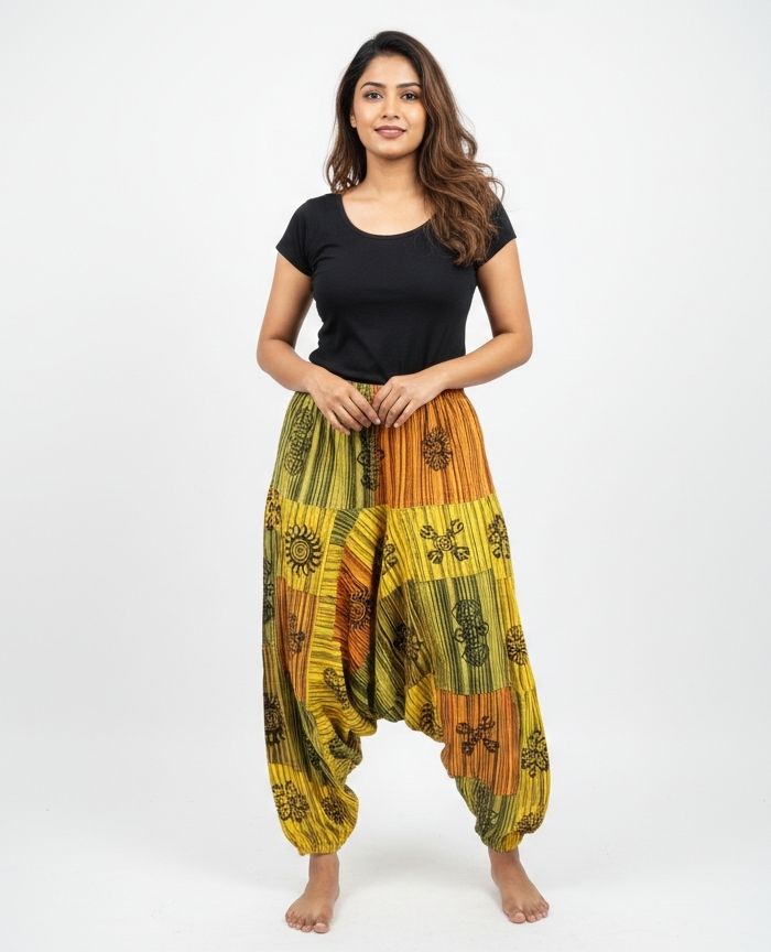 sr collection Striped, Printed Cotton Women Harem Pants-picture-25