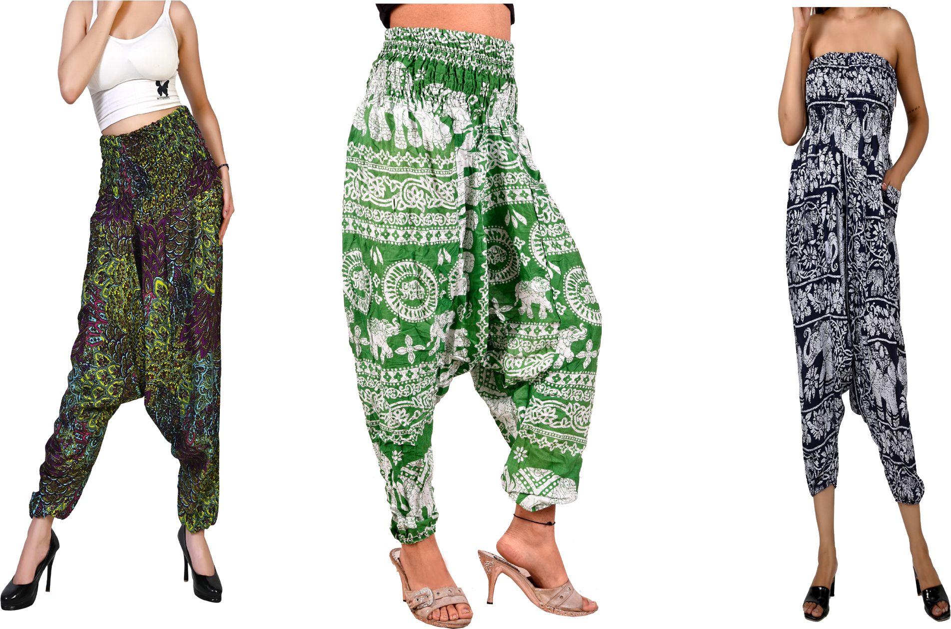 fusfus Printed Rayon, Cotton Women Harem Pants-picture-38