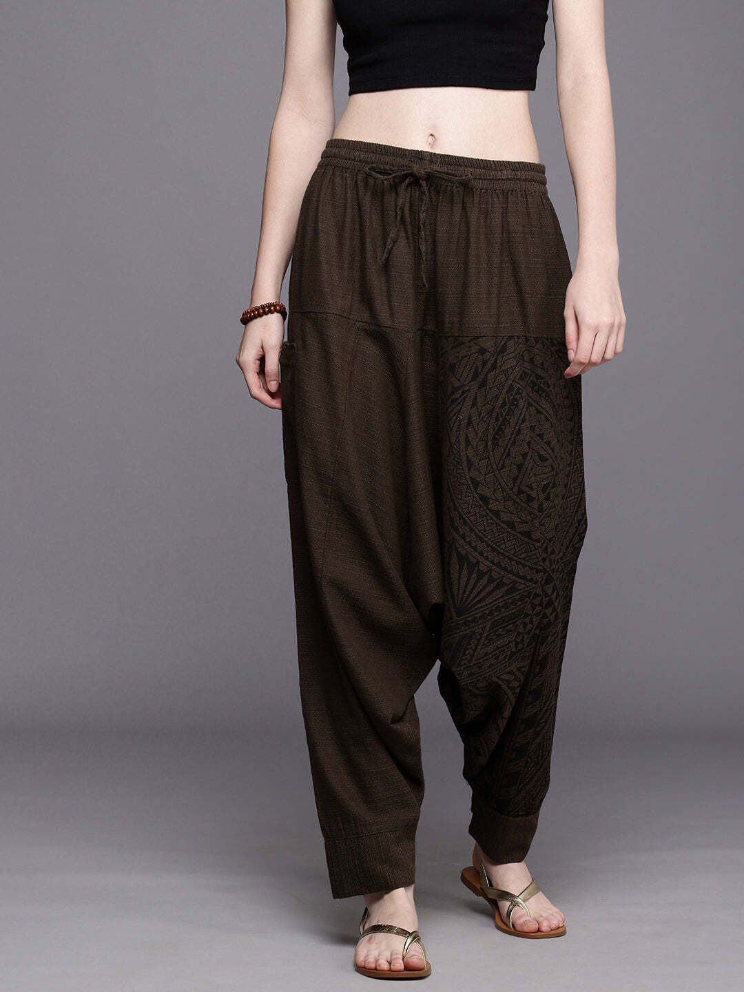 the veshti company Printed Cotton Women Harem Pants-picture-21