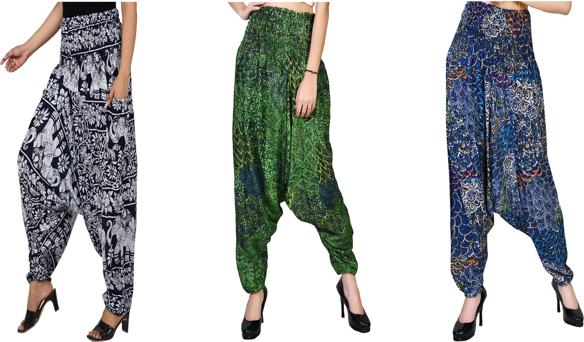 narnari Printed Rayon Women Harem Pants-picture-24