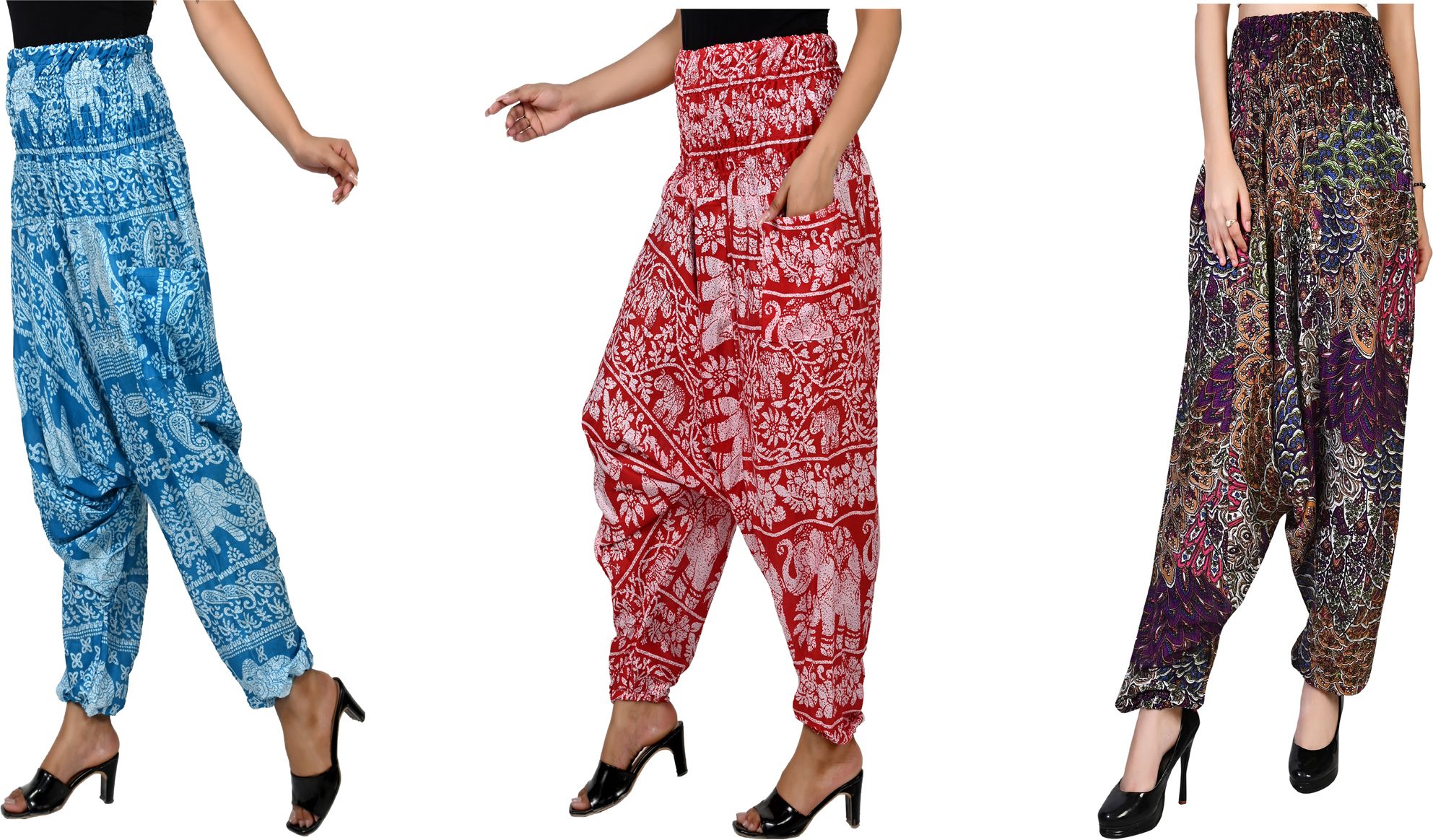 narnari Printed Rayon Women Harem Pants-picture-30
