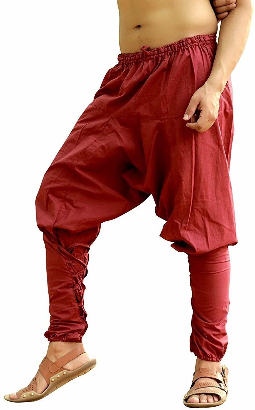 Solid Rayon Men Harem Pants
