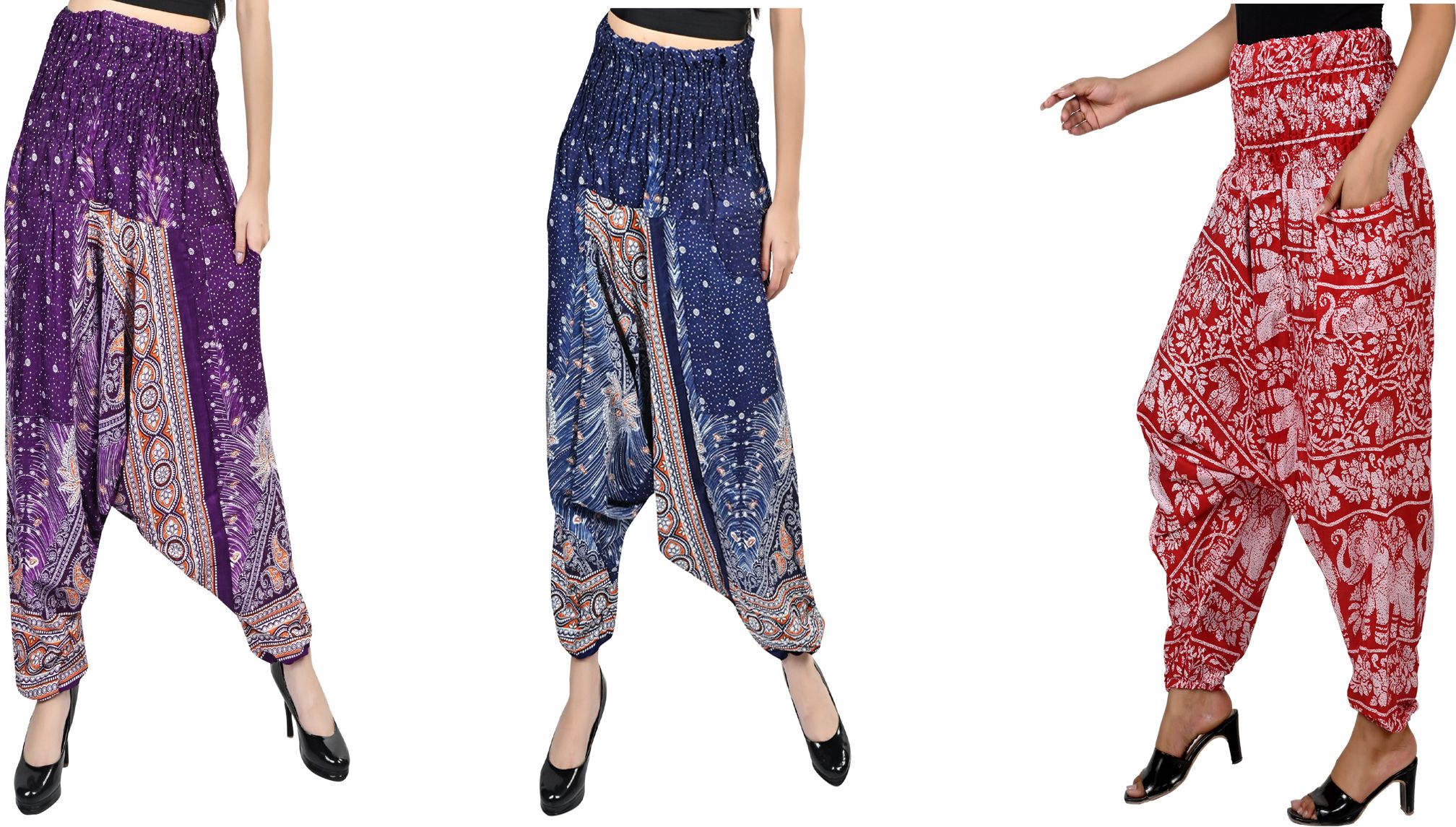 narnari Printed Rayon Women Harem Pants-picture-19