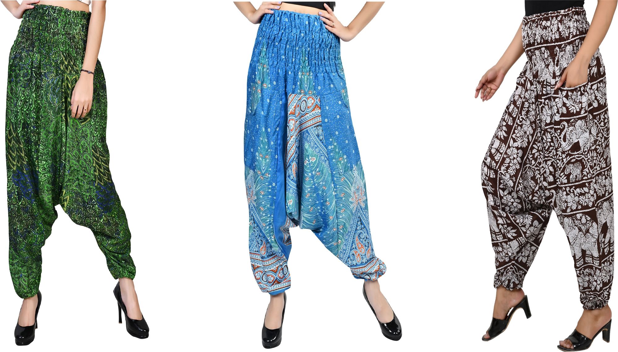 narnari Printed Rayon Women Harem Pants-picture-24
