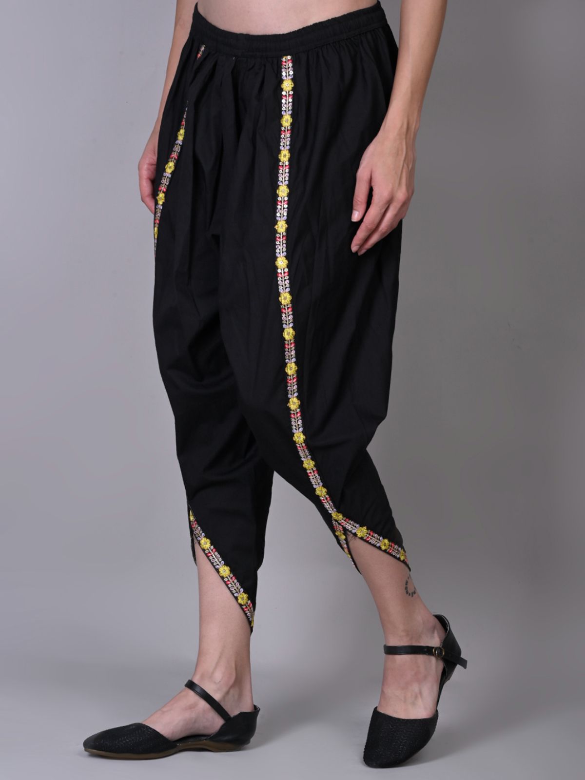 mixfit Solid Poly Cotton Women Harem Pants-picture-19