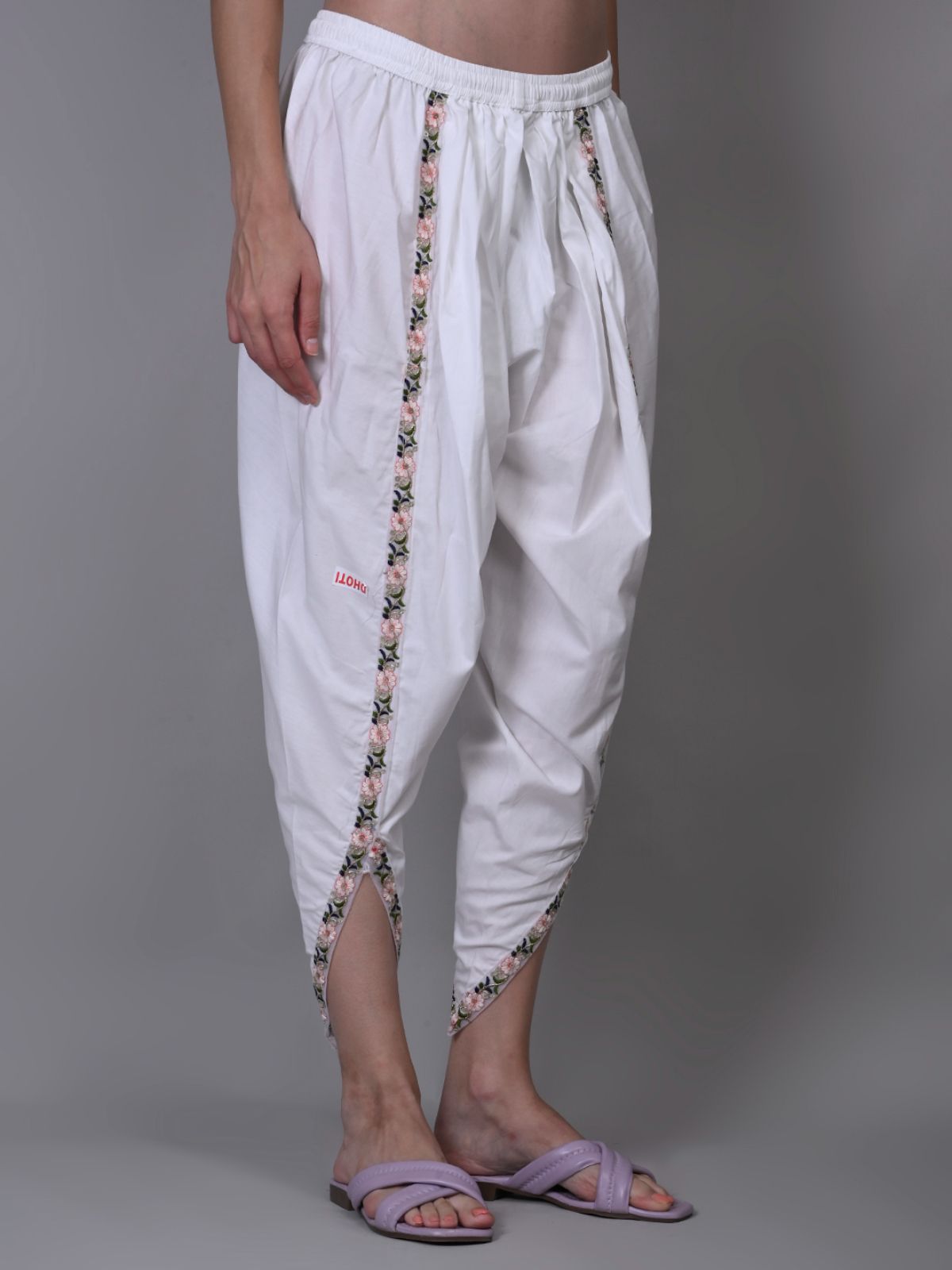 mixfit Solid Poly Cotton Women Harem Pants-picture-14