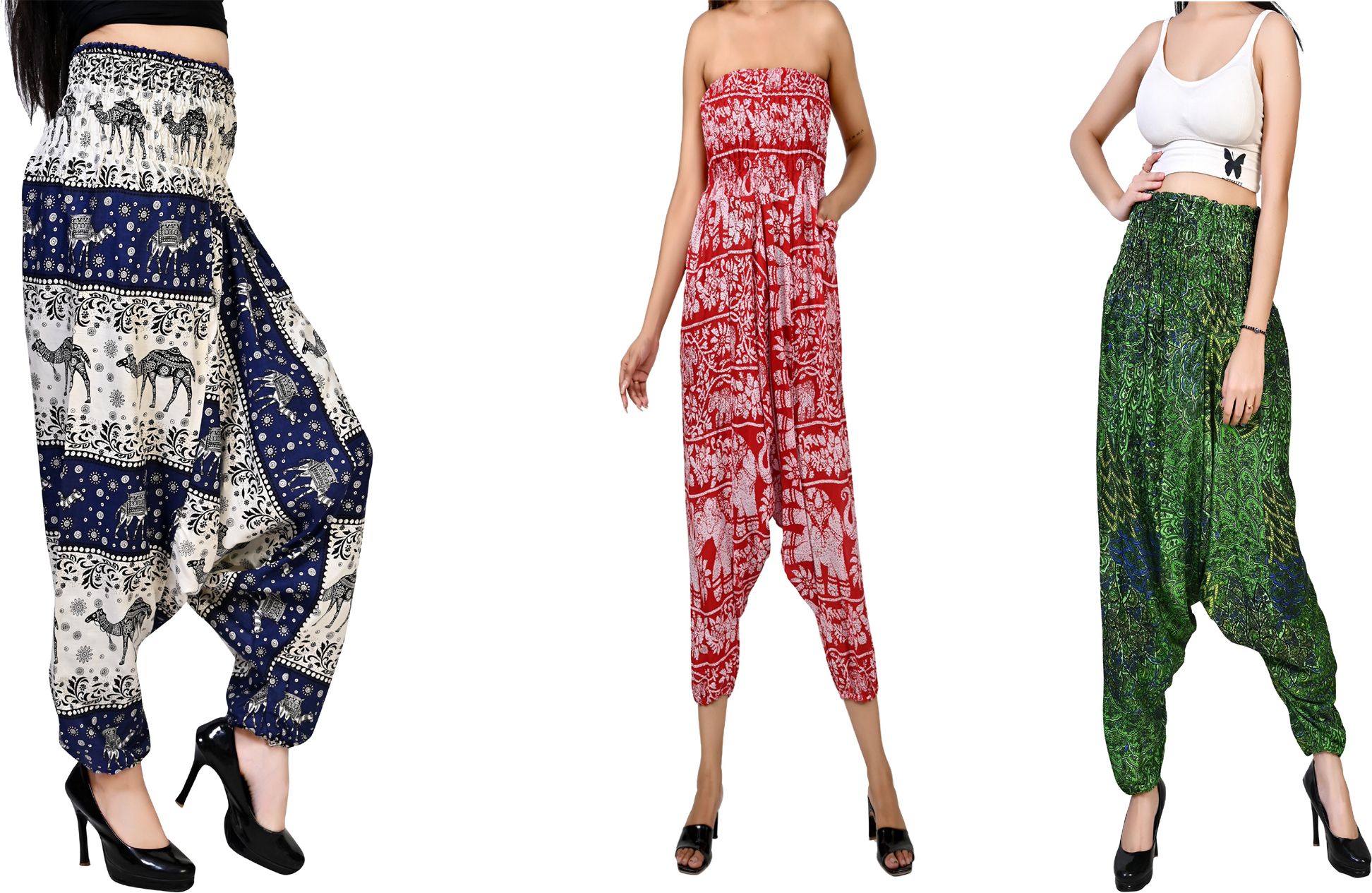 fusfus Printed Rayon, Cotton Women Harem Pants-picture-17