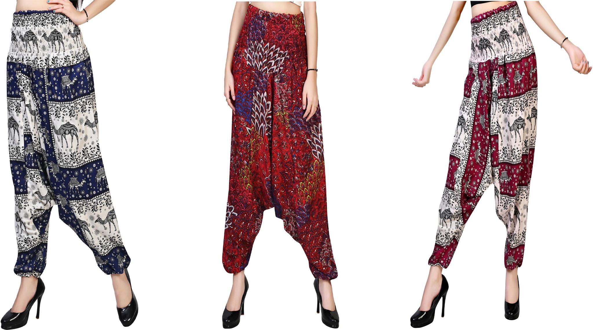 narnari Printed Rayon Women Harem Pants-picture-24