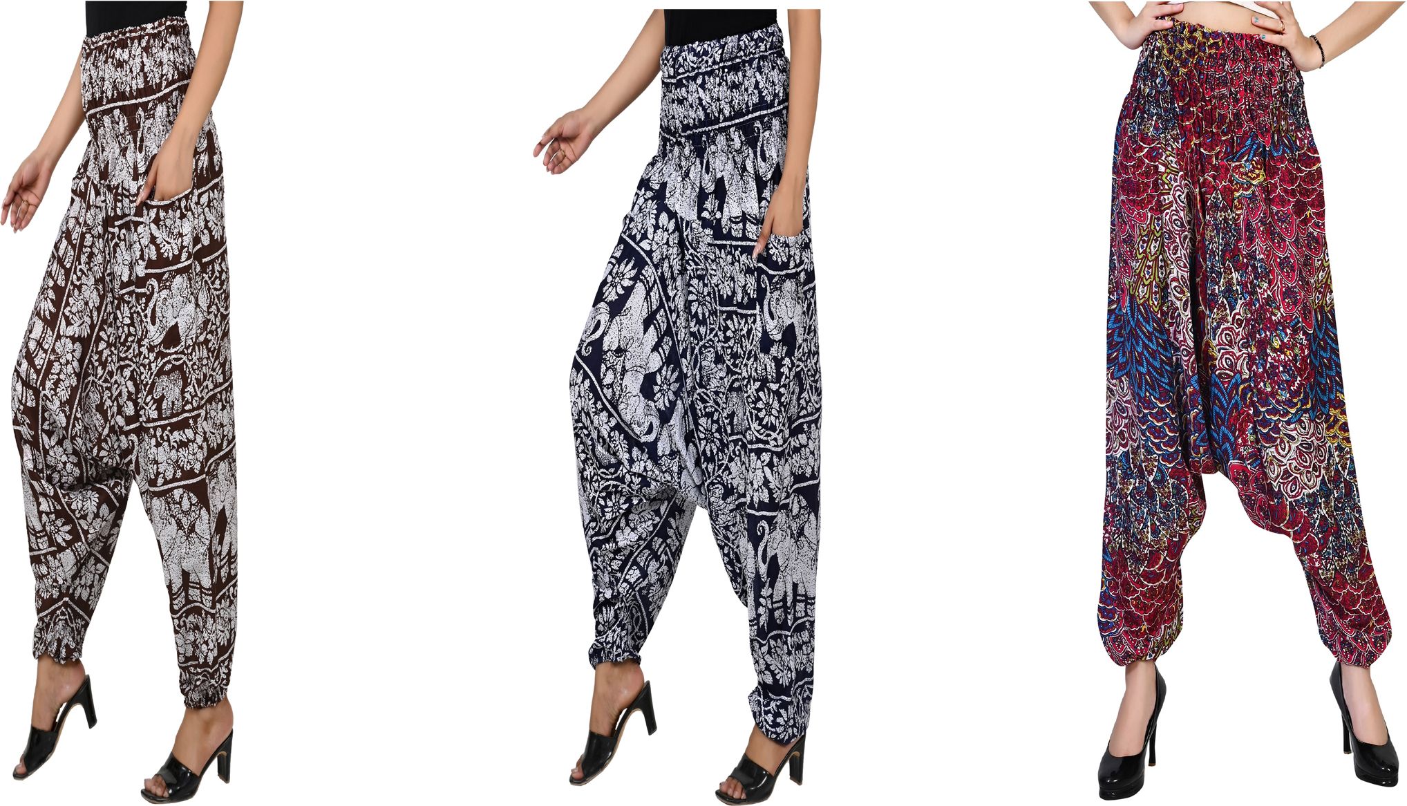 narnari Printed Rayon Women Harem Pants-picture-13