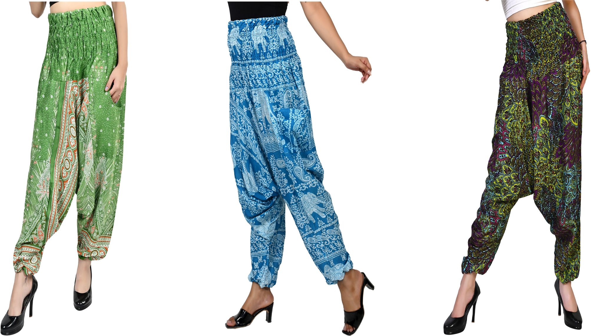 narnari Printed Rayon Women Harem Pants-picture-17