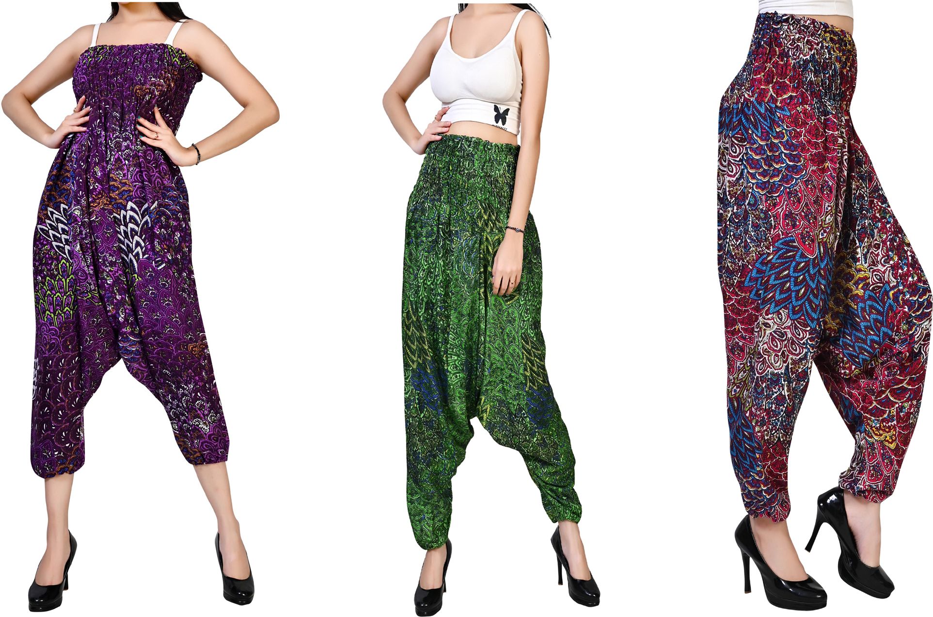 fusfus Printed Rayon, Cotton Women Harem Pants-picture-25