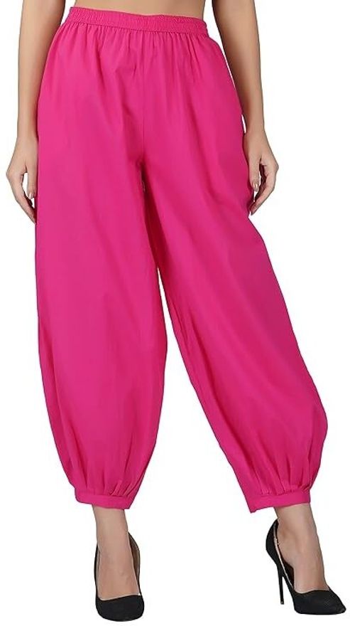 Solid Cotton Women Harem Pants