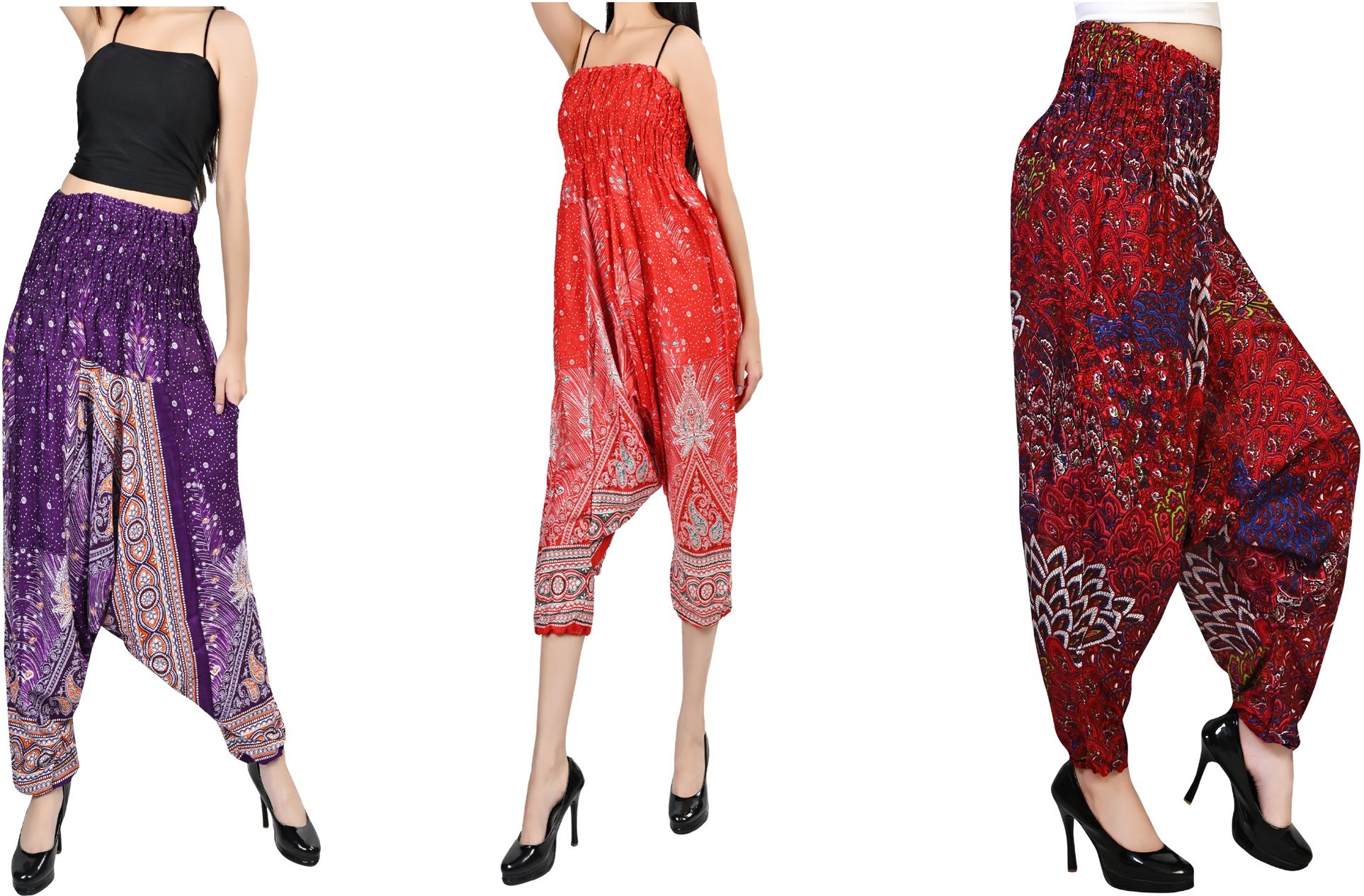 fusfus Printed Rayon, Cotton Women Harem Pants-picture-5