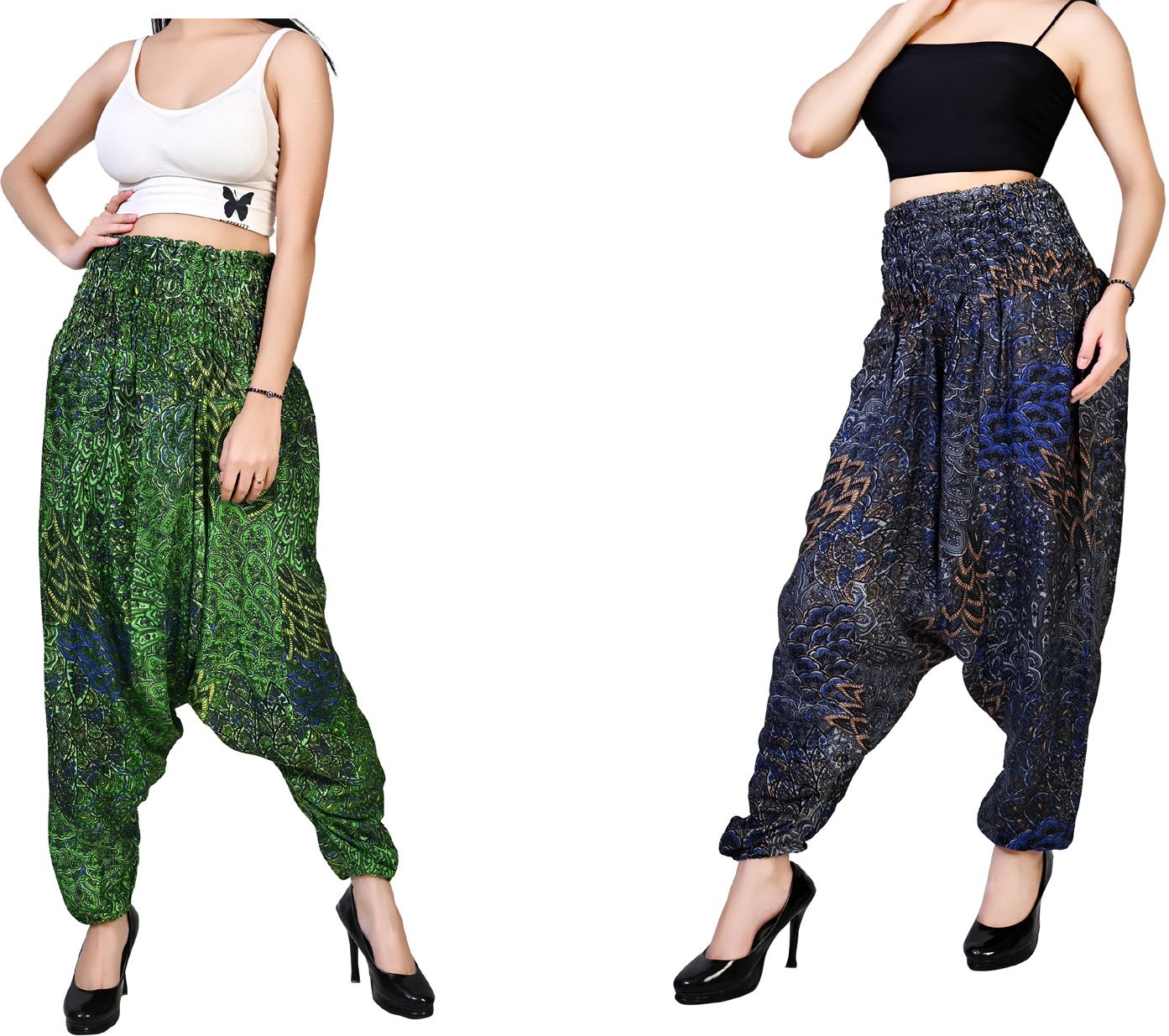 fusfus Printed Rayon Women Harem Pants-picture-24